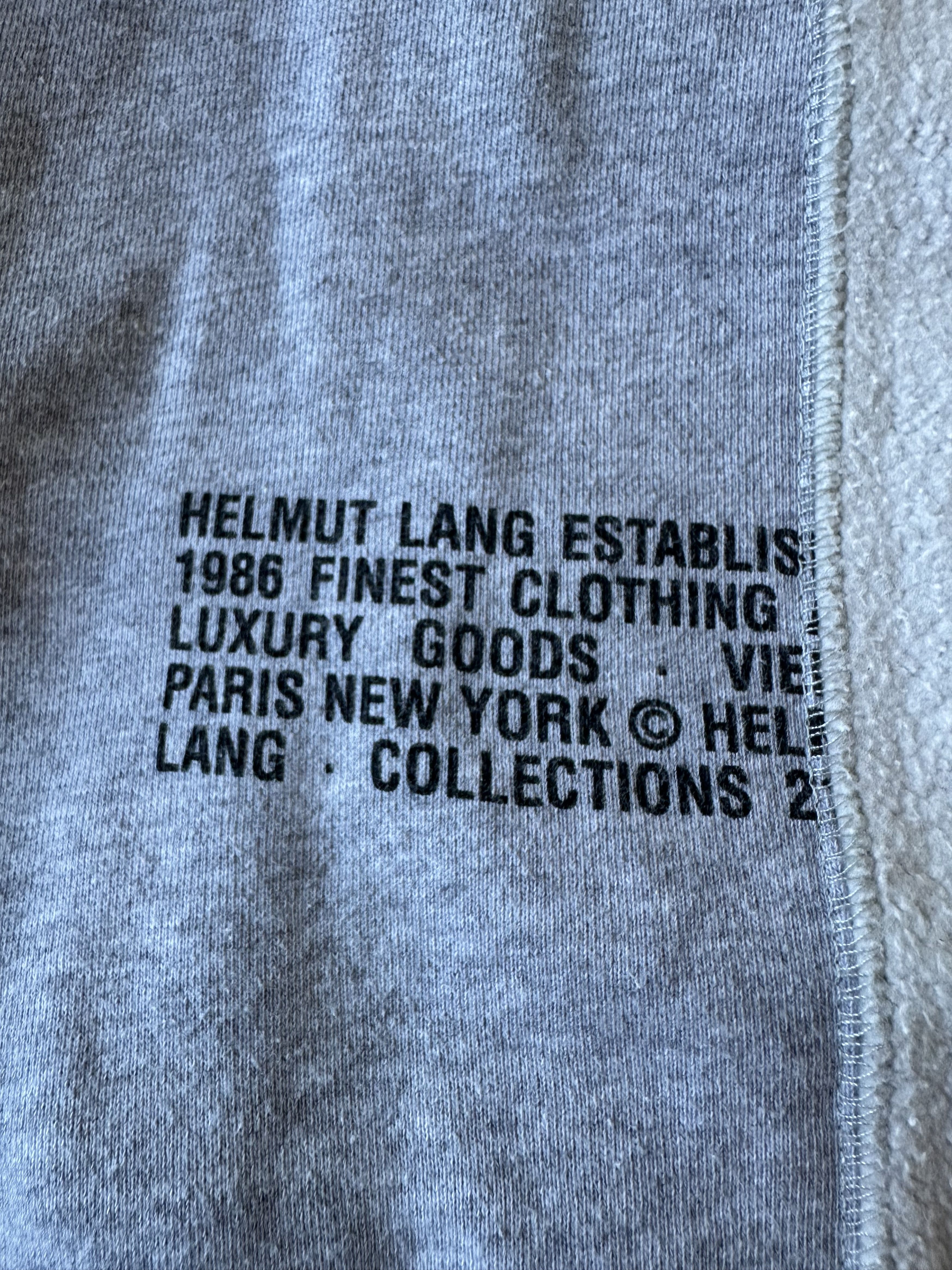 Helmut Lang Helmut Lang Grey & Off White Reverse Colorblock Crewneck Size US XL / EU 56 / 4 - 4 Thumbnail