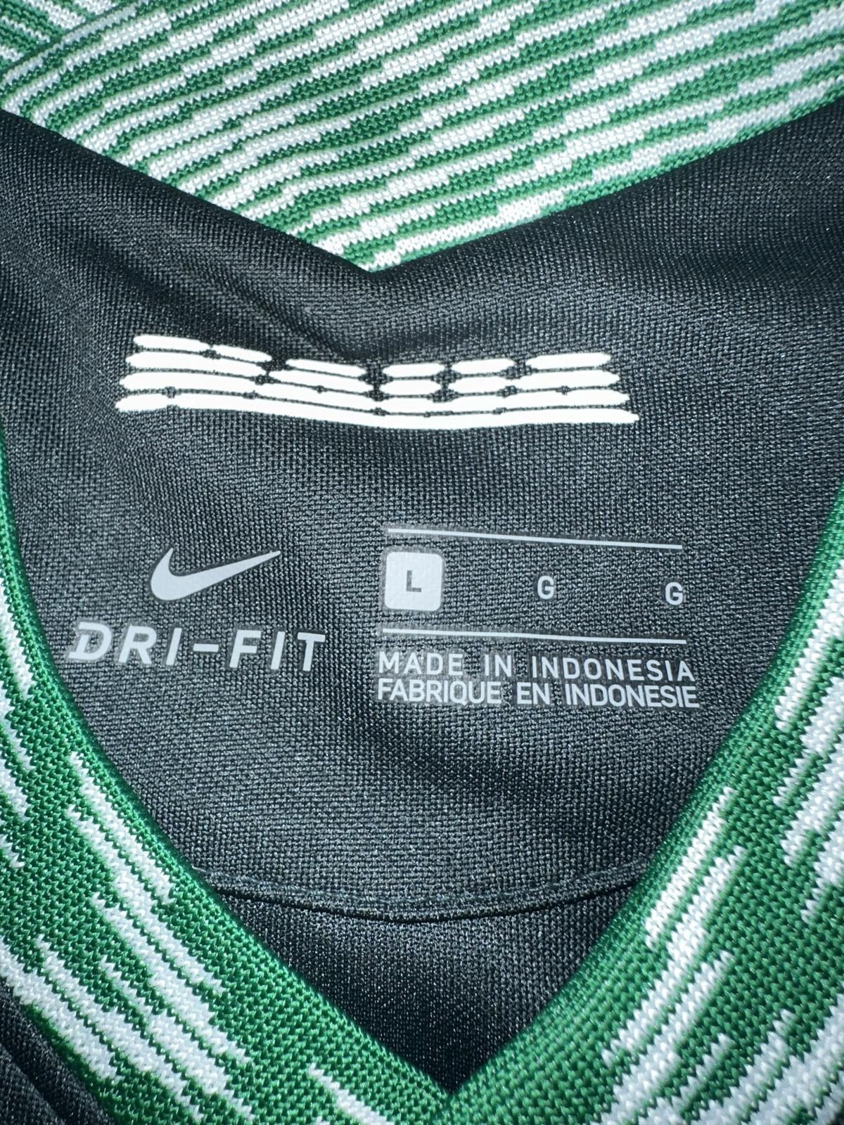 Nike Nike Nigeria 2020 Authentic Vapor Match Away Jersey Sample Size L / US 10 / IT 46 - 6 Thumbnail