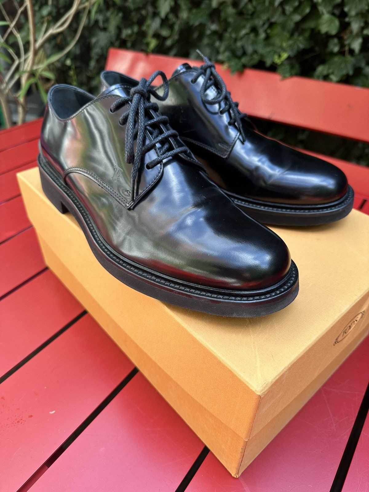 Tod's Tod’s derby leather shoes Size US 10 / EU 43 - 1 Thumbnail