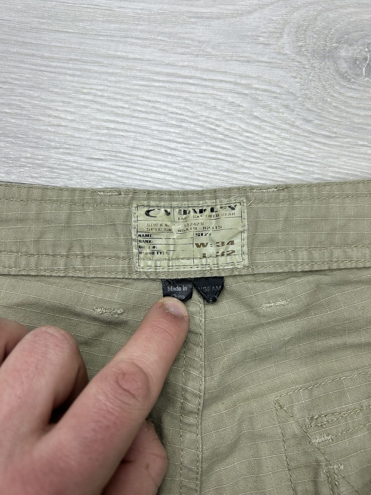 Oakley × Vintage Oakley Vintage Cargo Military Pant Size 34 Size US 34 / EU 50 - 7 Thumbnail