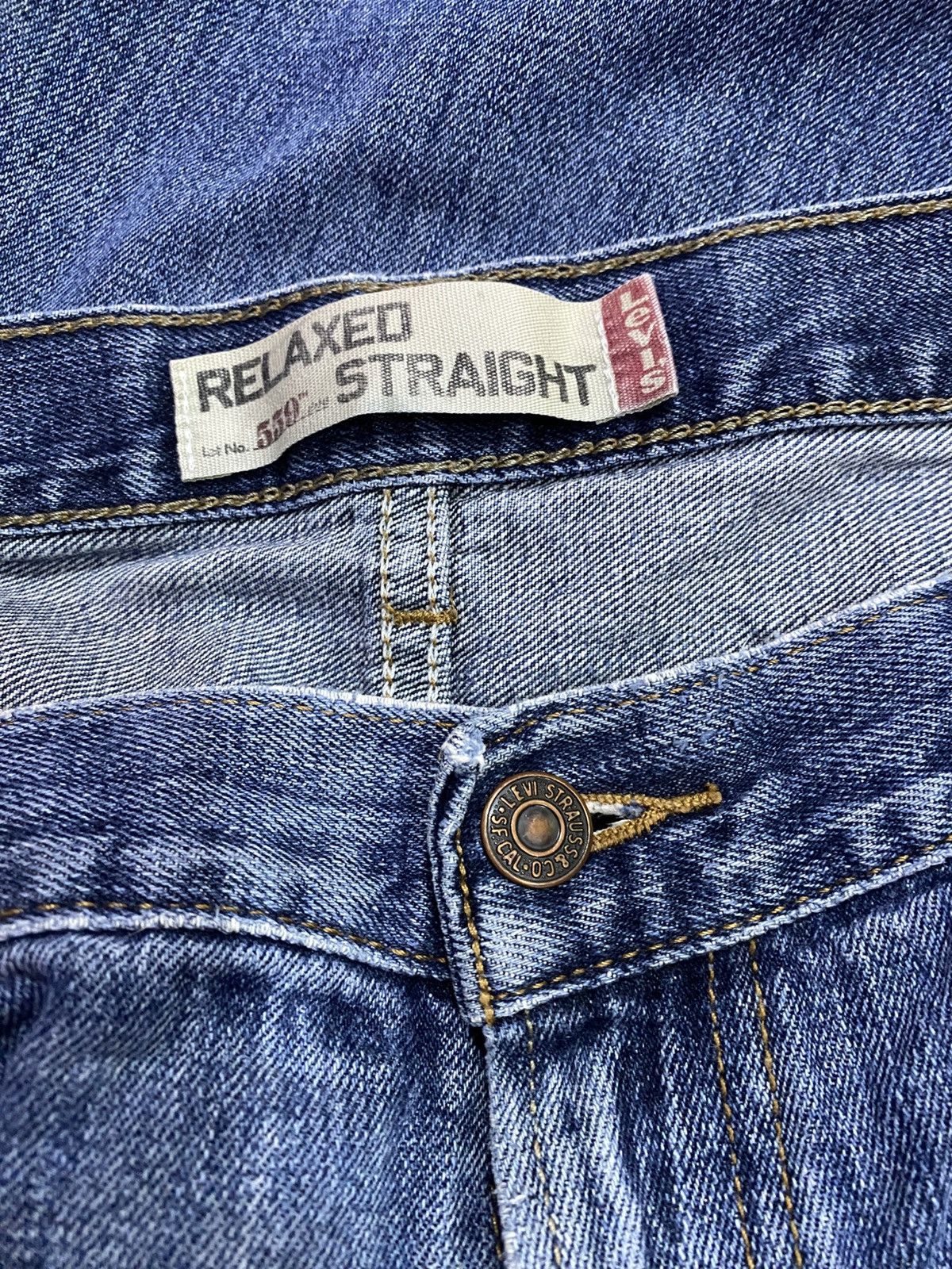 Levi's × Levi's Vintage Clothing × Vintage Vintage Levi's Single R 559 Distressed Painted Jeans Size US 36 / EU 52 - 12 Thumbnail