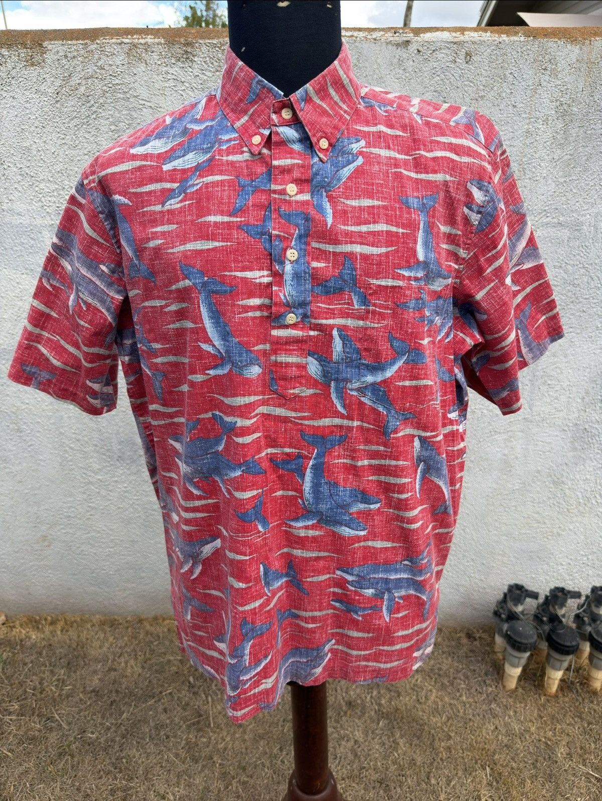 Reyn Spooner PreOwned Reyn Spooner Dietrich Varez Red/Blue Hawaii Men's L Size US L / EU 52-54 / 3 - 1 Thumbnail