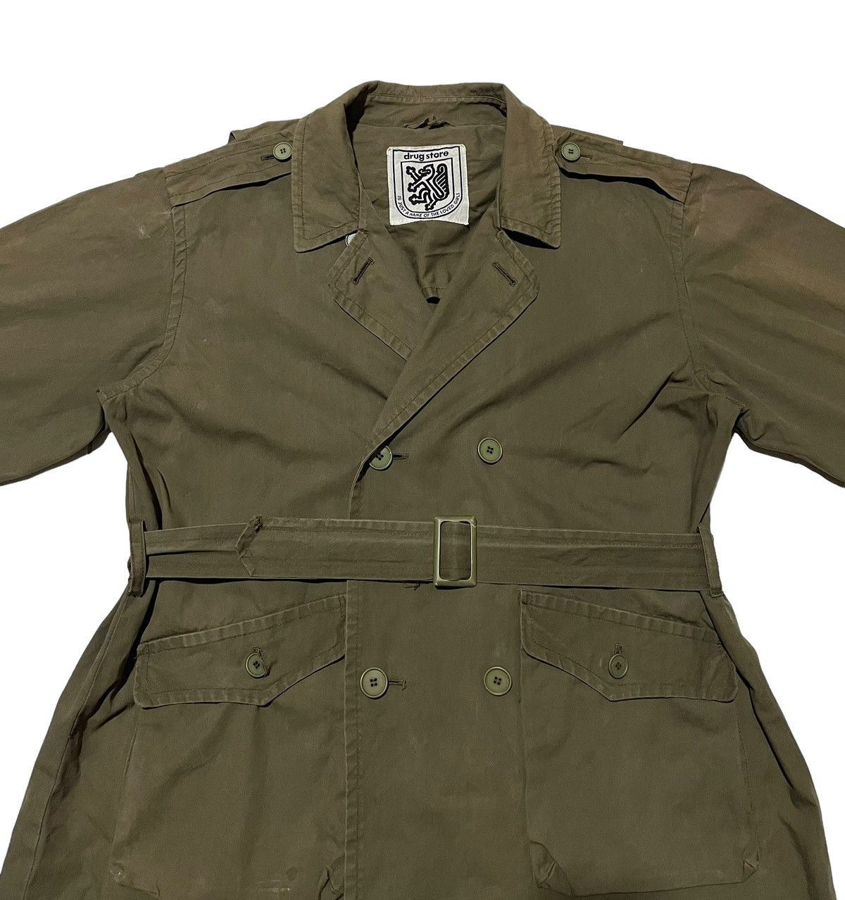 Japanese Brand × Vintage Japanese Brand Drug Store Trench Coat Size M / US 6-8 / IT 42-44 - 2 Thumbnail