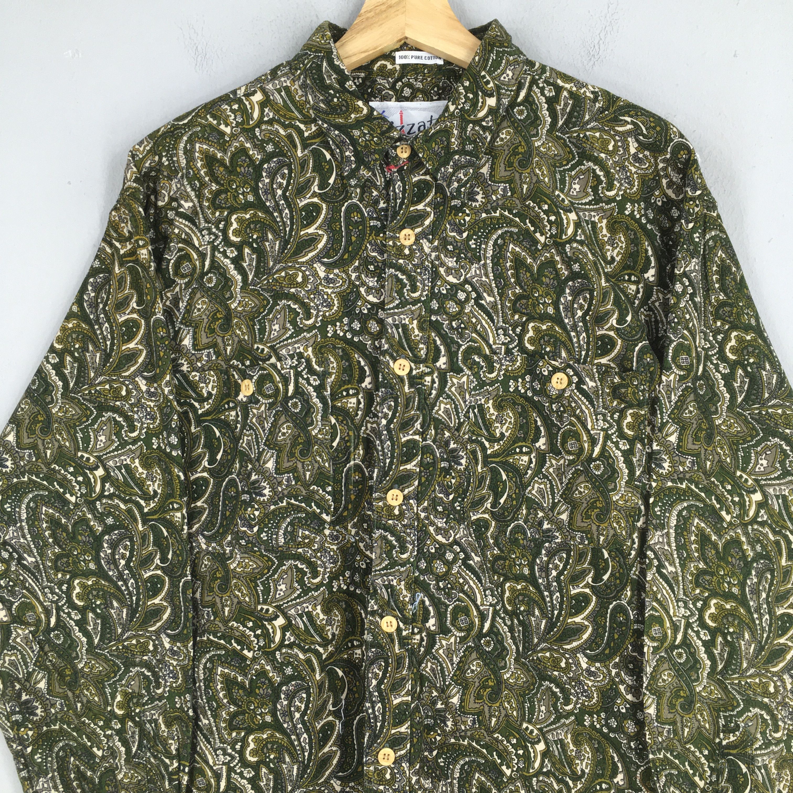 Vintage Vintage 90s Paisley Floral Casual Shirt Large Size US L / EU 52-54 / 3 - 2 Thumbnail