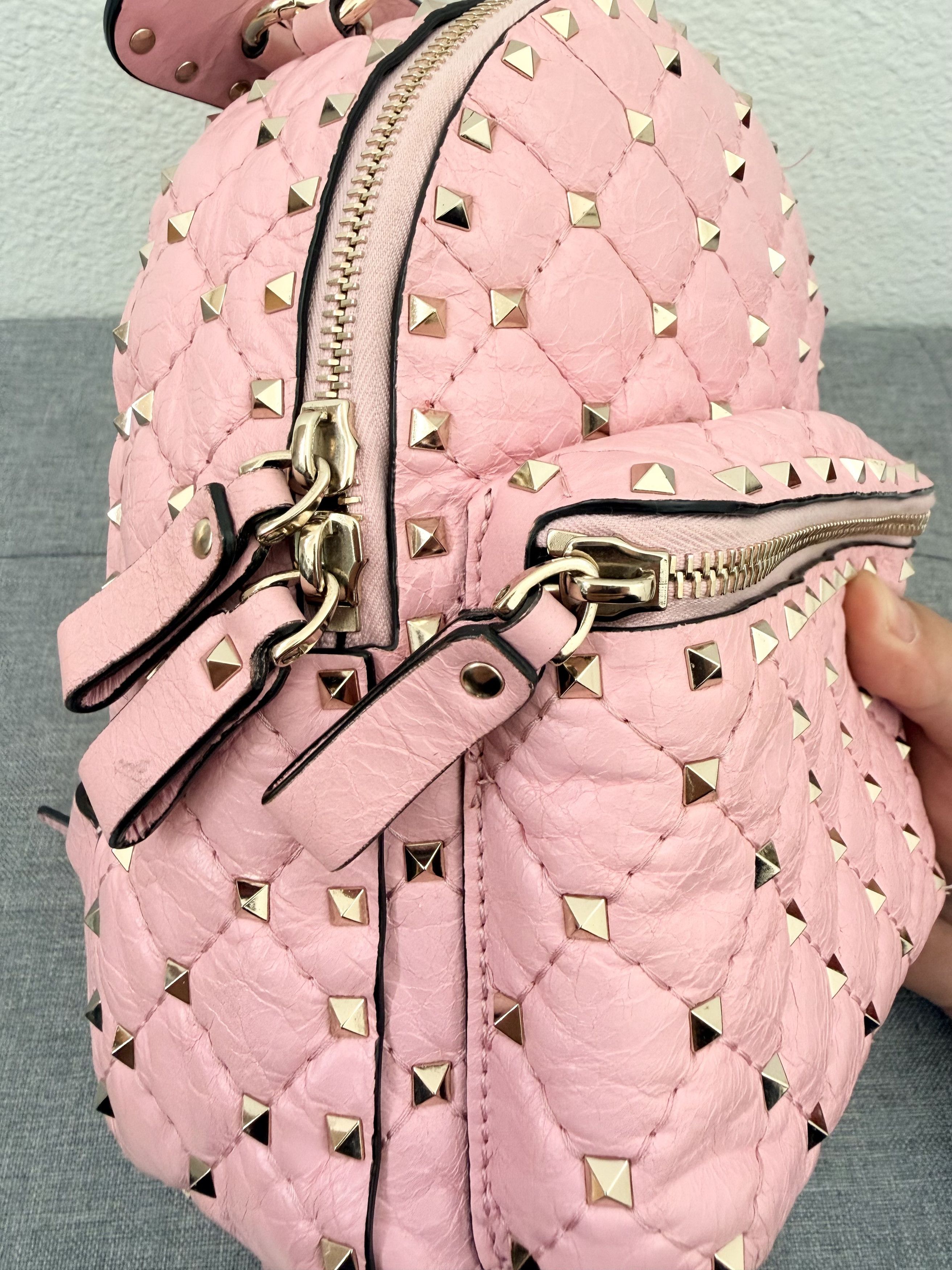 Other Authentic Valentino Rockstud Pink Mini Backpack Size ONE SIZE - 7 Thumbnail