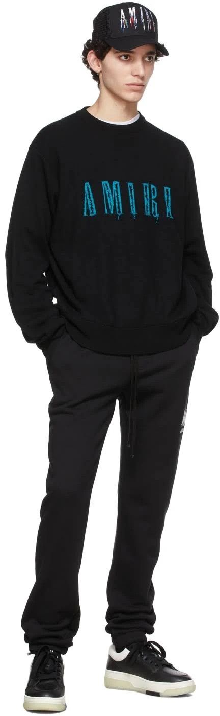 Amiri o1gr1nt1024 Crewneck Sweatshirt in Black Size US S / EU 44-46 / 1 - 5 Thumbnail
