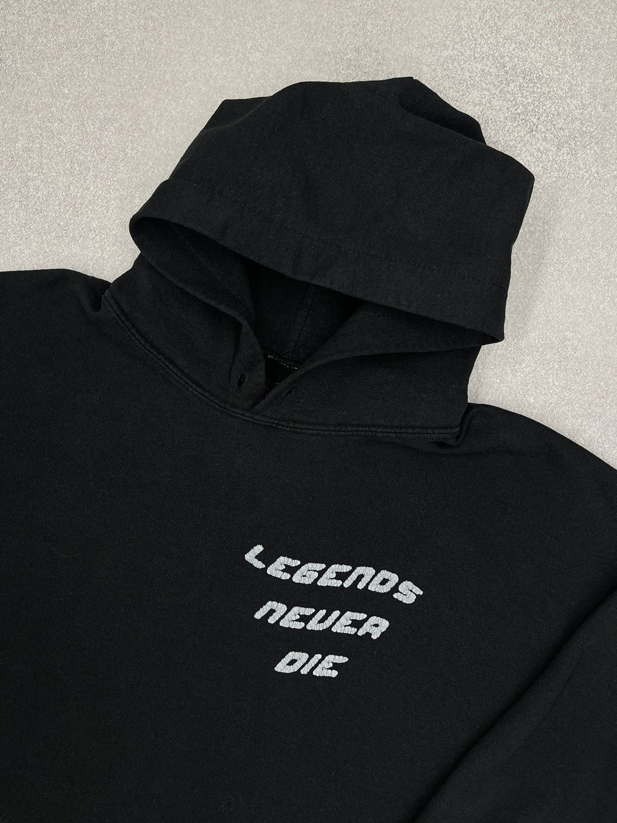 Rap Tees × Vintage Vintage Juise World Legends Never Die Black Hoodie Y2K Size US L / EU 52-54 / 3 - 8 Thumbnail