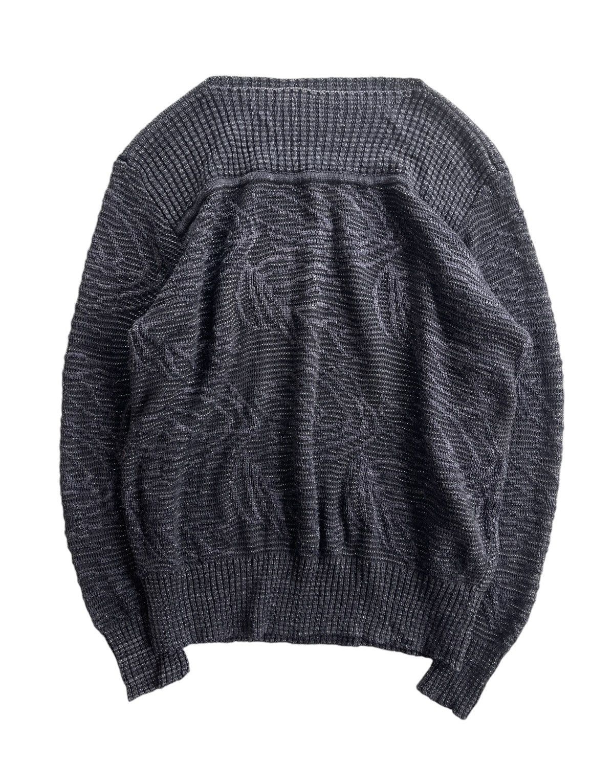 Courreges Vintage Courreges Rayon Abstract Knitted Sweater Size L / US 10 / IT 46 - 1 Thumbnail