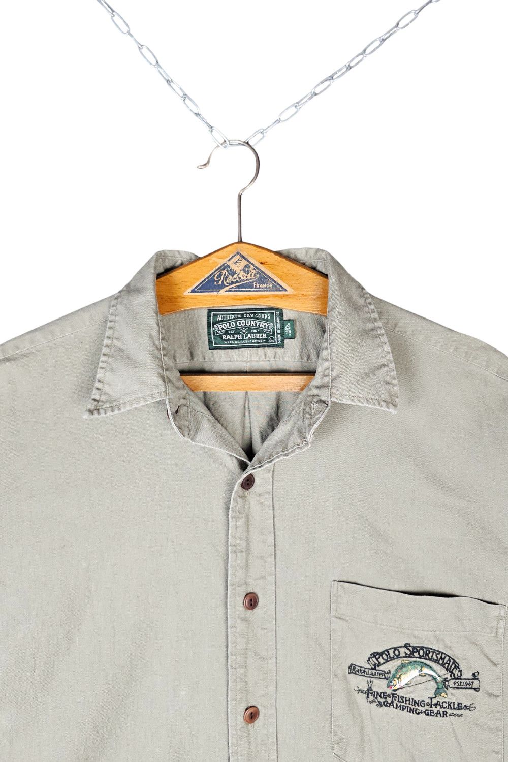 RRL Ralph Lauren 1990 Polo Country “Polo Sportsman” Fishing Shirt - L Size US L / EU 52-54 / 3 - 12 Thumbnail