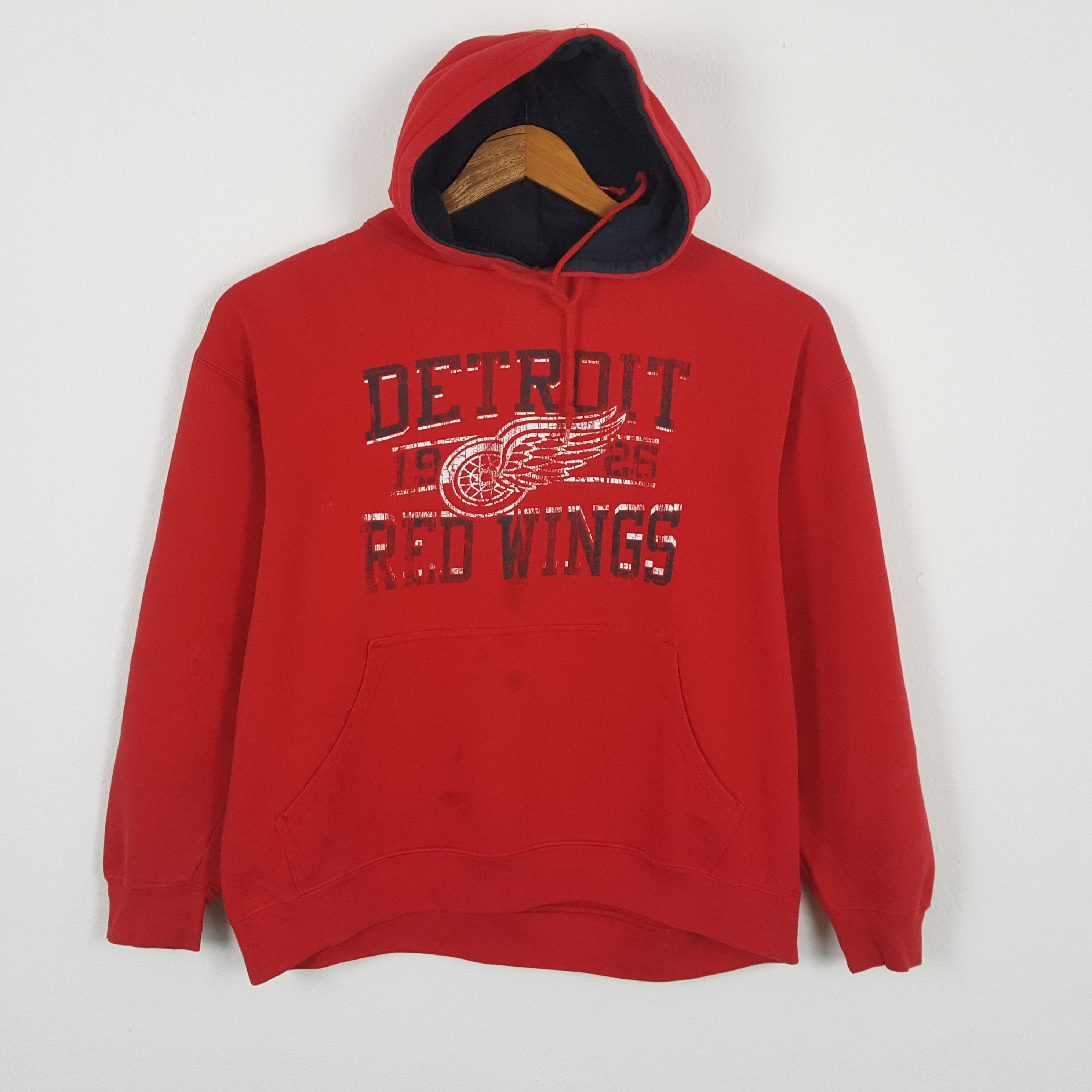 Vintage DETROIT RED WINGS American NHL Team Hoodies, image size:2976x2976