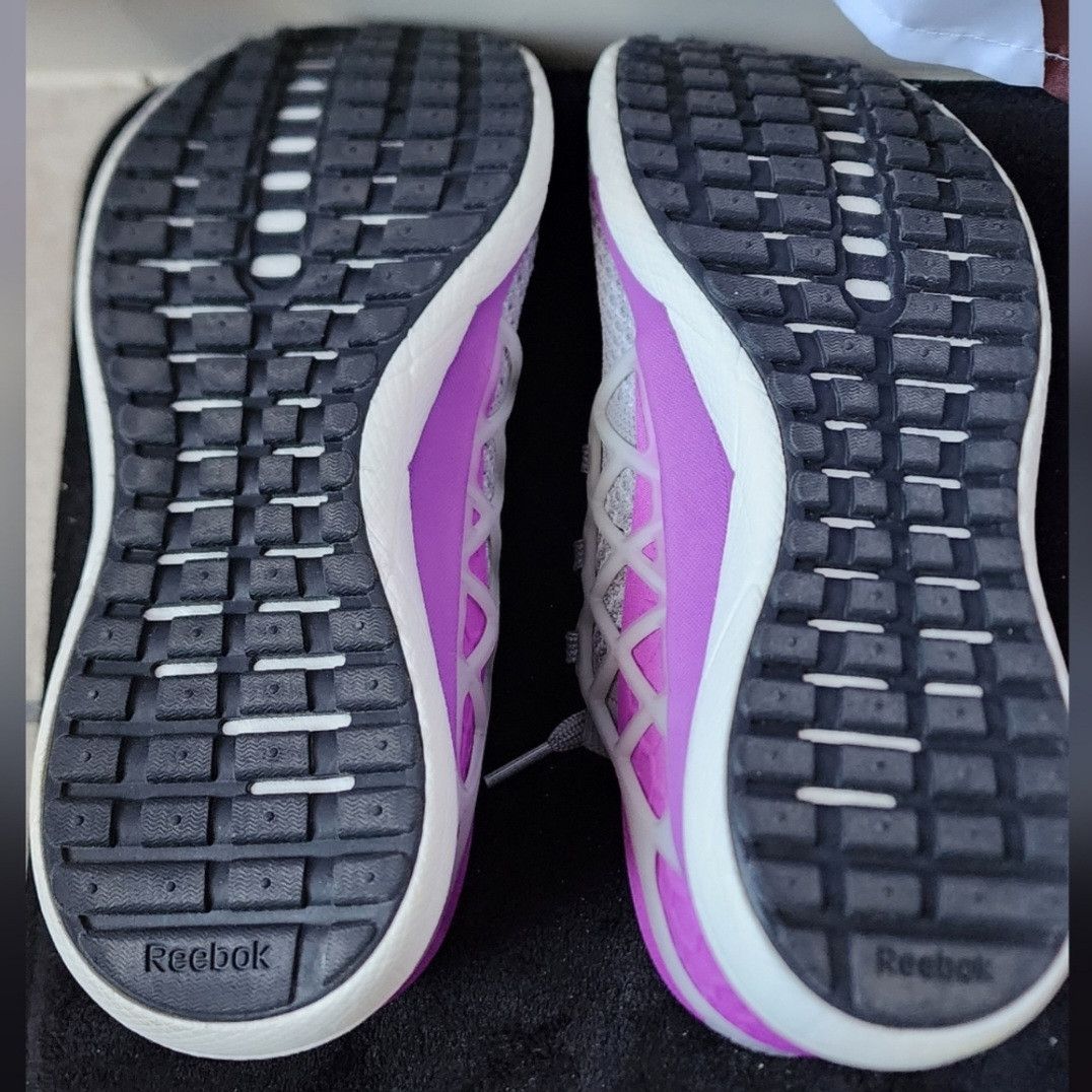 Reebok NWOB Reebok Floatride Run Ultraknit Grey Violet Sneakers 8.5 Size US 8.5 / IT 38.5 - 3 Thumbnail