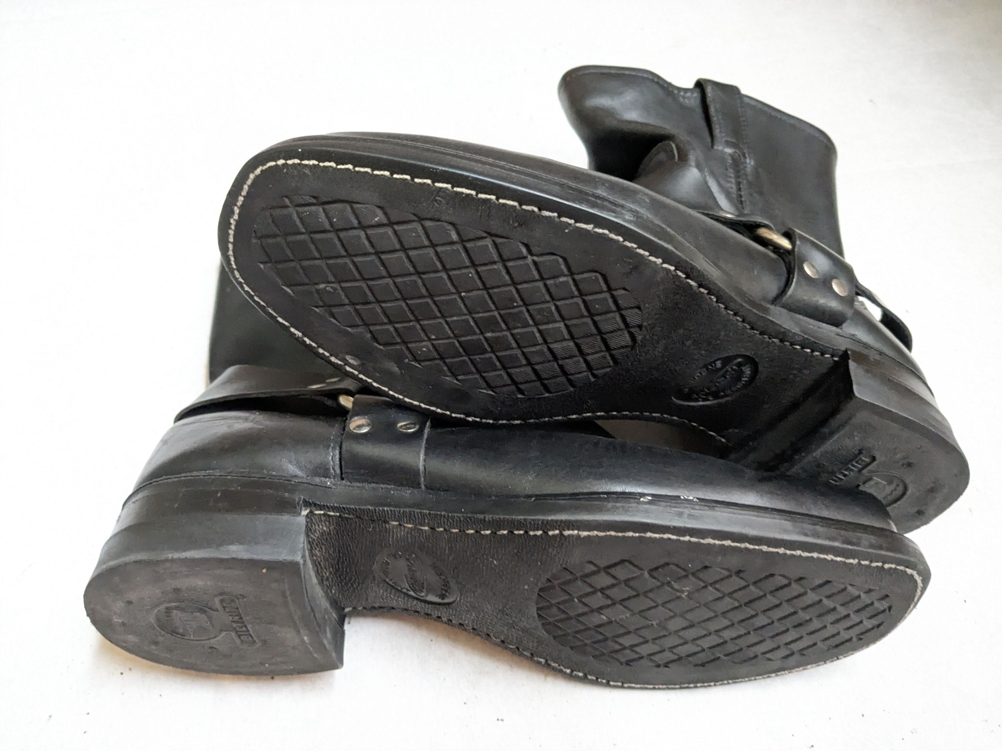 Frye Frye Harness Boots Black Leather 13 M Buckle Strap Size US 13 / EU 46 - 15 Thumbnail