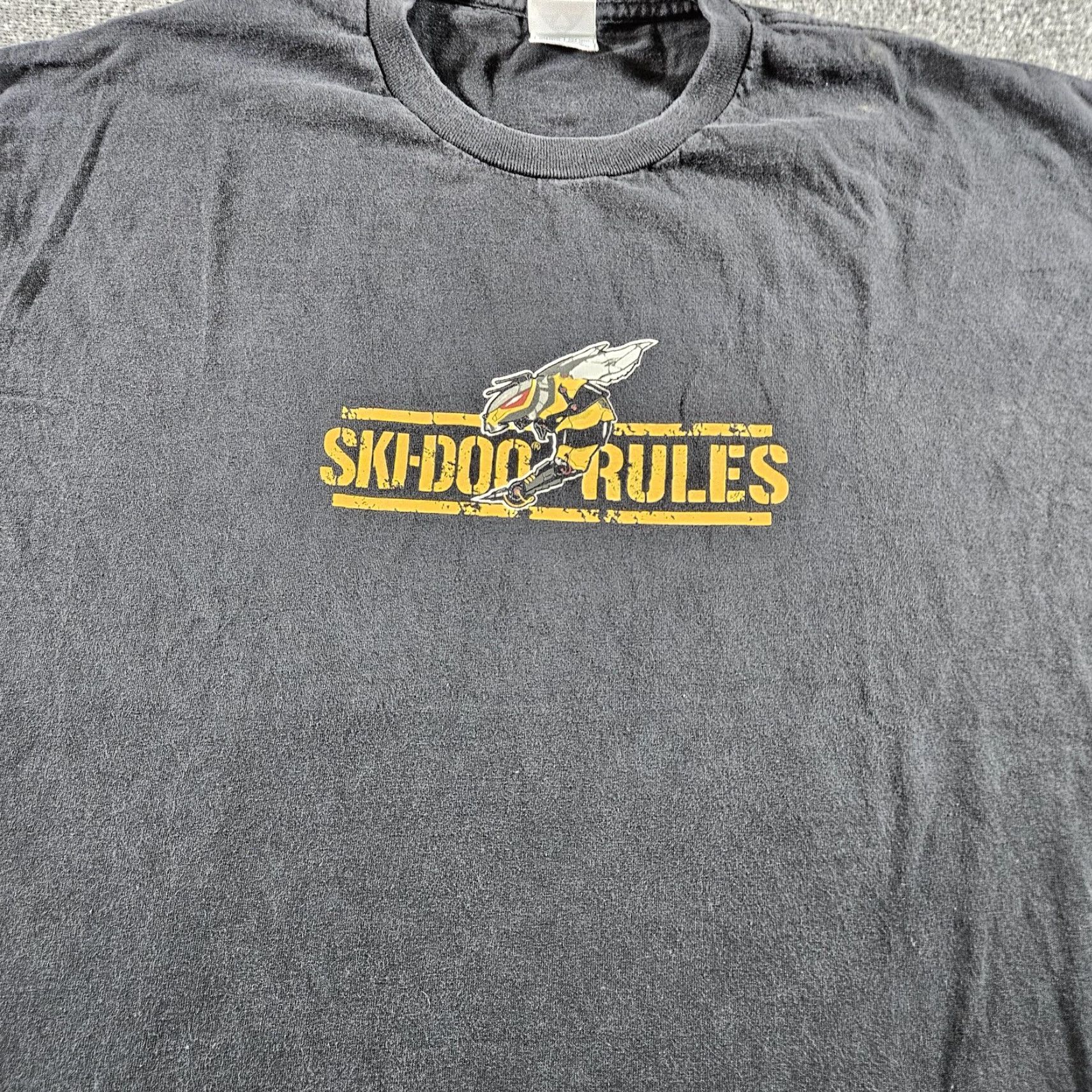 Vintage Ski-Doo Rules Shirt Mens XL Black Alstyle Snowmobile Graphic BRP Motorsports Shirt Size US XL / EU 56 / 4 - 4 Thumbnail
