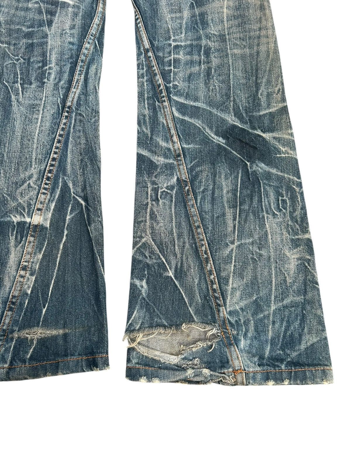 Kapital FLARE Antful Jeans Japanese Distressed Dirty Denim Jeans Size US 32 / EU 48 - 17 Thumbnail