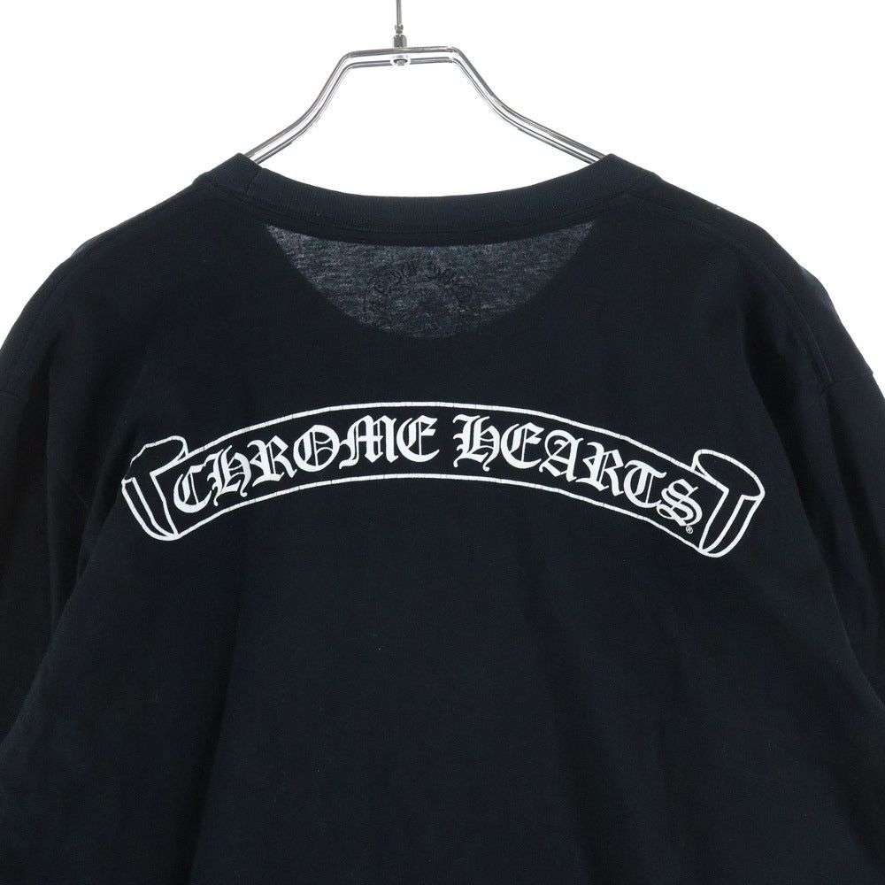 Chrome Hearts Scroll Logo Long Sleeve Tee Black