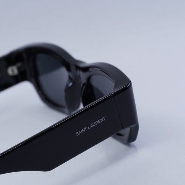 Saint Laurent Paris New Saint Laurent SL713 001 Sunglasses - Black Frame, Grey Size ONE SIZE - 7 Thumbnail