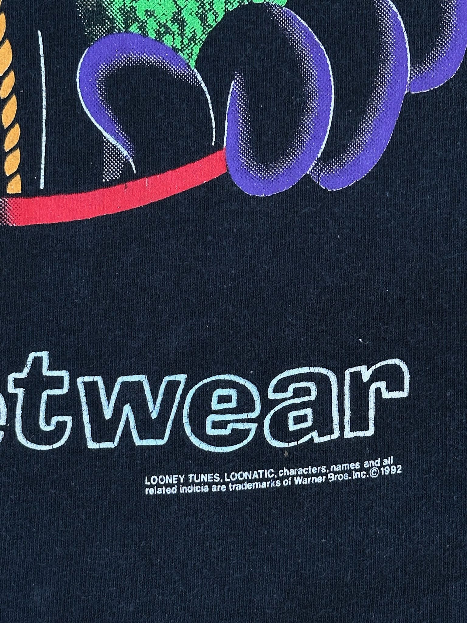 Cartoon Network Vintage 90’s looney tunes Daffy Duck tshirt loonatic rap tee Size US XL / EU 56 / 4 - 5 Thumbnail