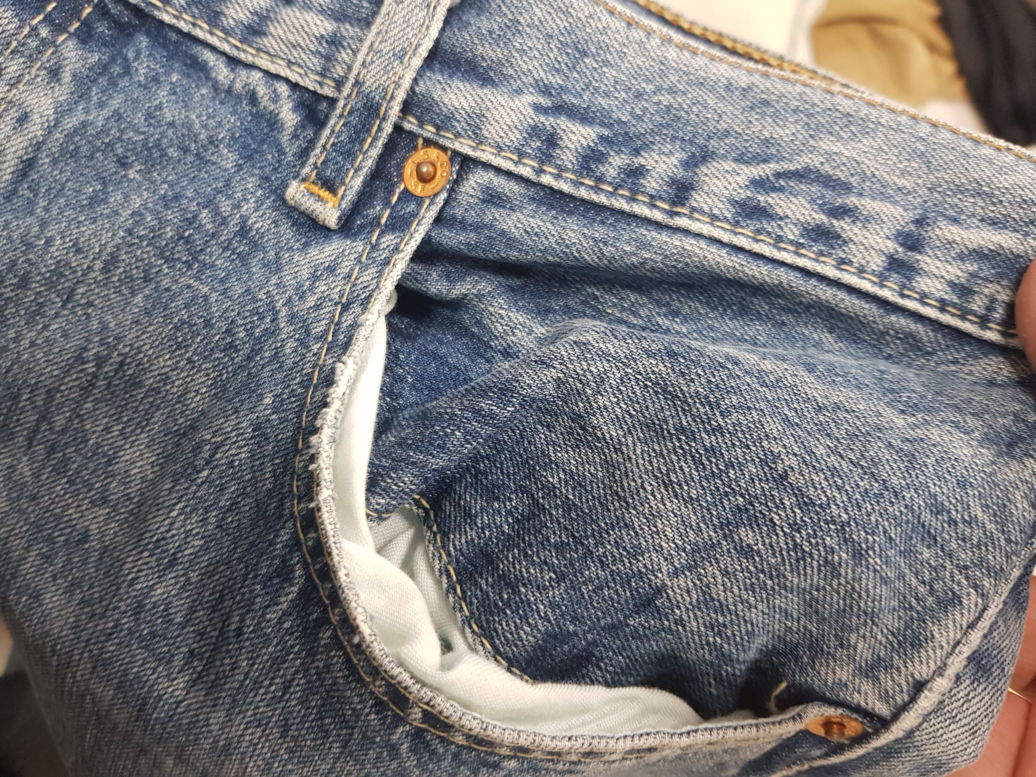 Japanese Brand × Levi's × Vintage Y2k faded Blue stone Washed Levi 501 straight loose Jeans Size US 34 / EU 50 - 7 Thumbnail