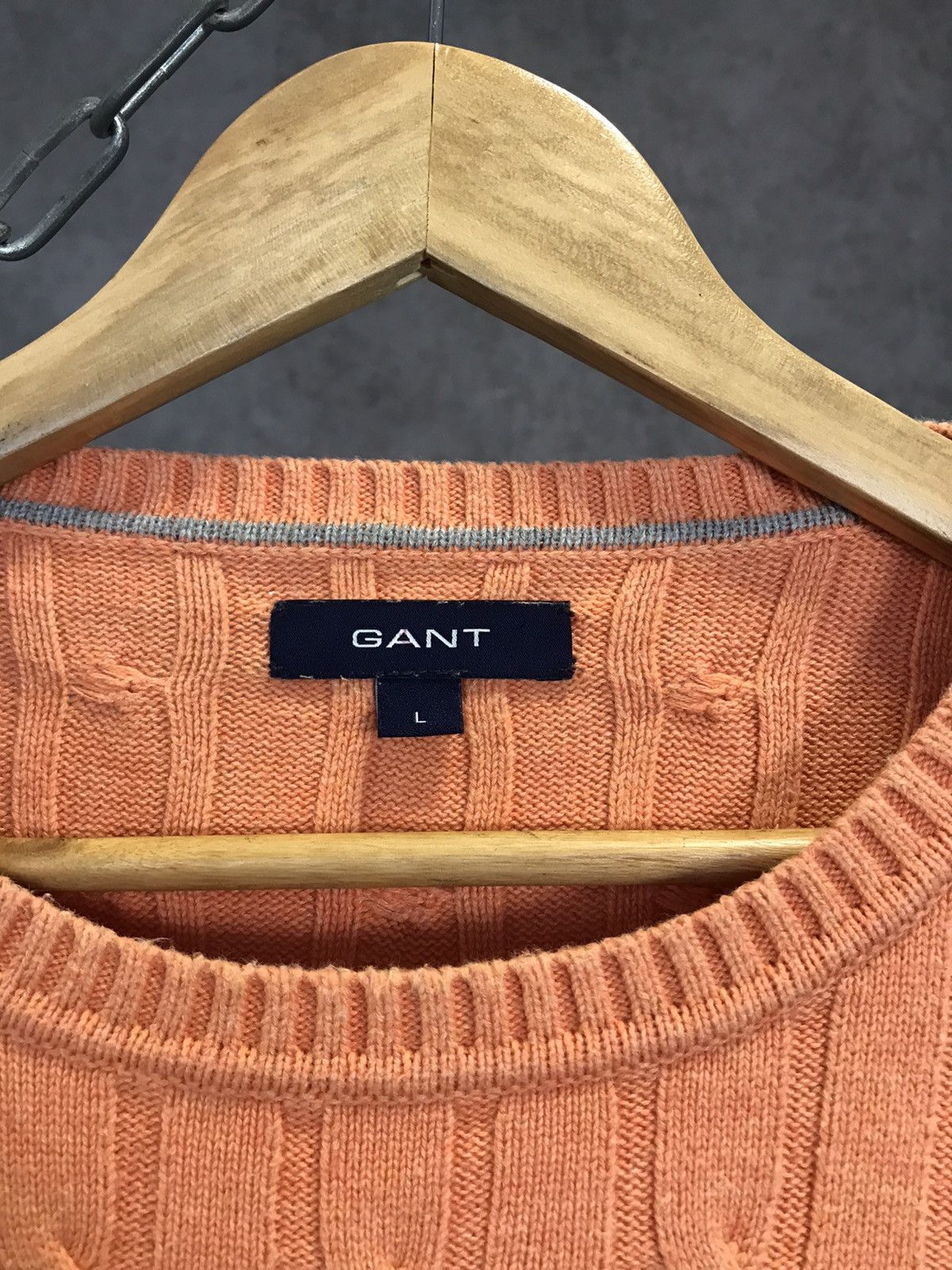 Gant Gant orange designer sweater Size US L / EU 52-54 / 3 - 3 Thumbnail