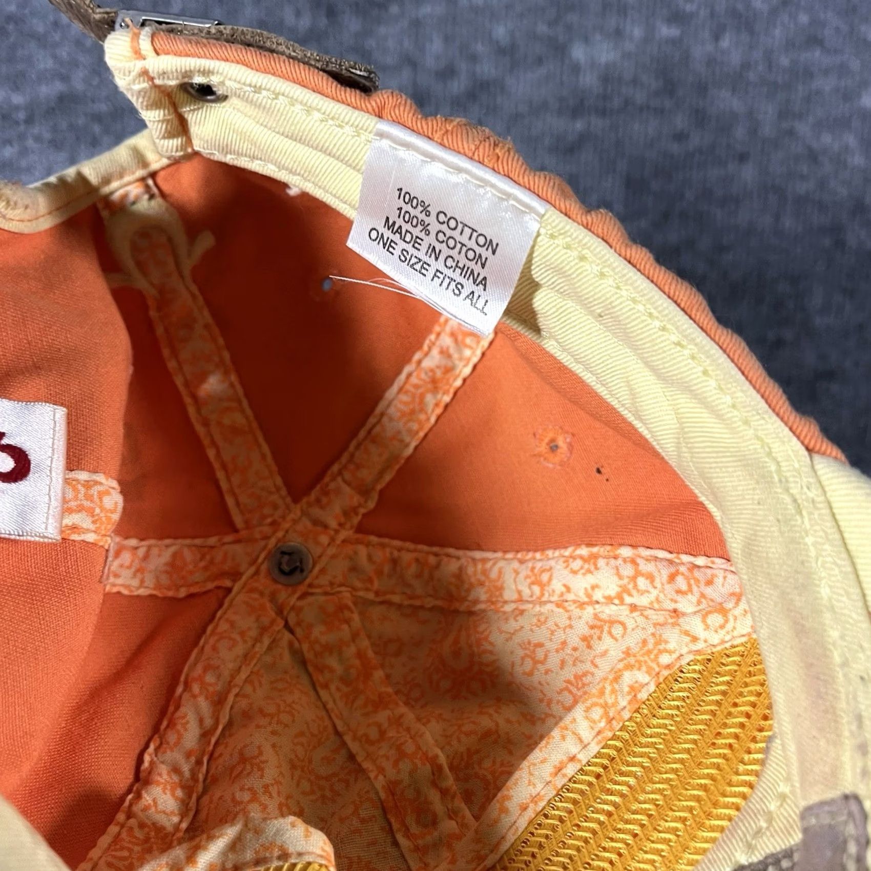 True Religion VINTAGE True Religion Trucker Baseball Cap Hat Orange Distressed Strapback Logo Y2K Unisex Adults Size ONE SIZE - 6 Thumbnail