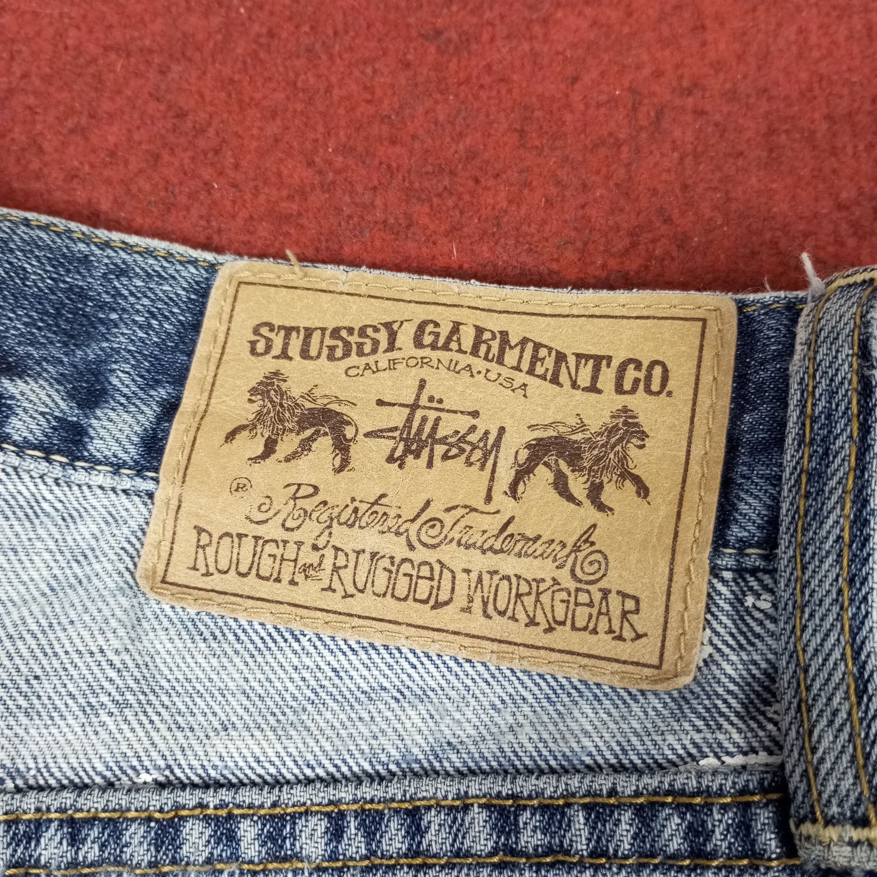Stussy × Vintage Stussy Streetwear Skateboard Style Jeans Size US 35 - 16 Thumbnail