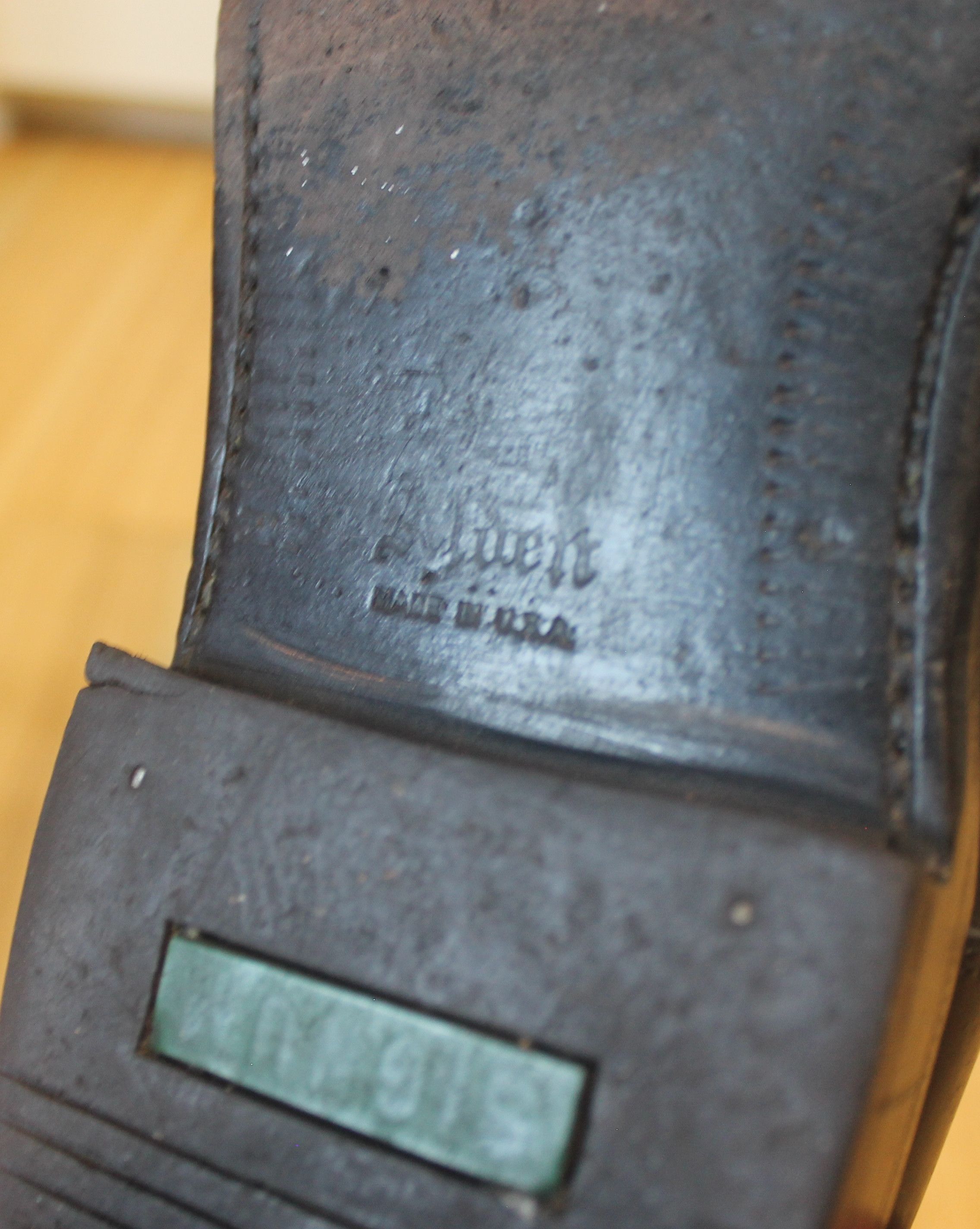 Alden Alden 2161 Straight Tip Blucher (Black Shell Cordovan) Size US 7.5 / EU 40-41 - 6 Thumbnail