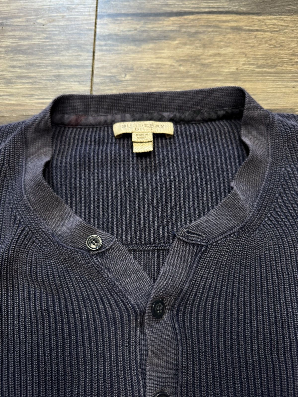 Burberry BURBERRY RIBBED HENLEY LONGSLEEVE Size US S / EU 44-46 / 1 - 3 Thumbnail