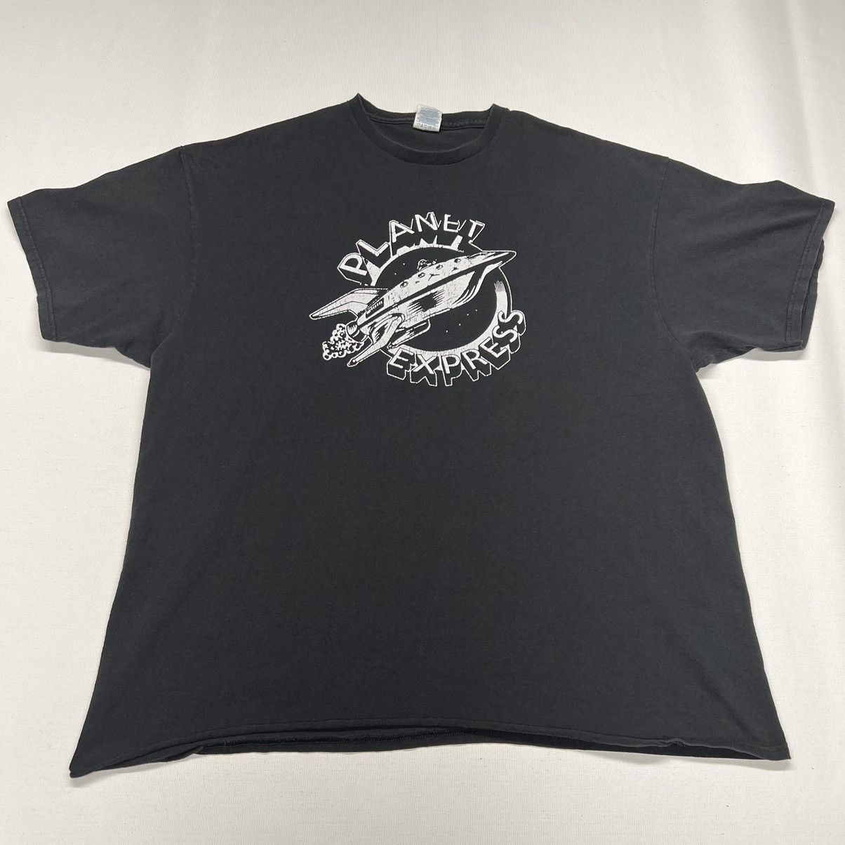 Delta × Vintage VTG Futurama Tee Shirt Black Planet Express Delta TV Cartoon Size US XXL / EU 58 / 5 - 1 Thumbnail