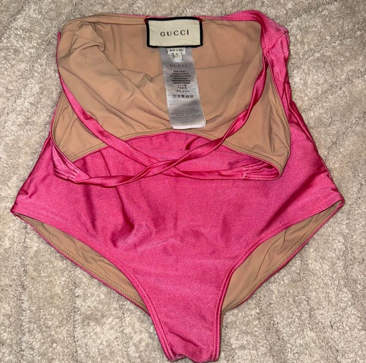 Gucci Gucci pink swimsuit/bodysuit Size S / US 4 / IT 40 - 5 Thumbnail