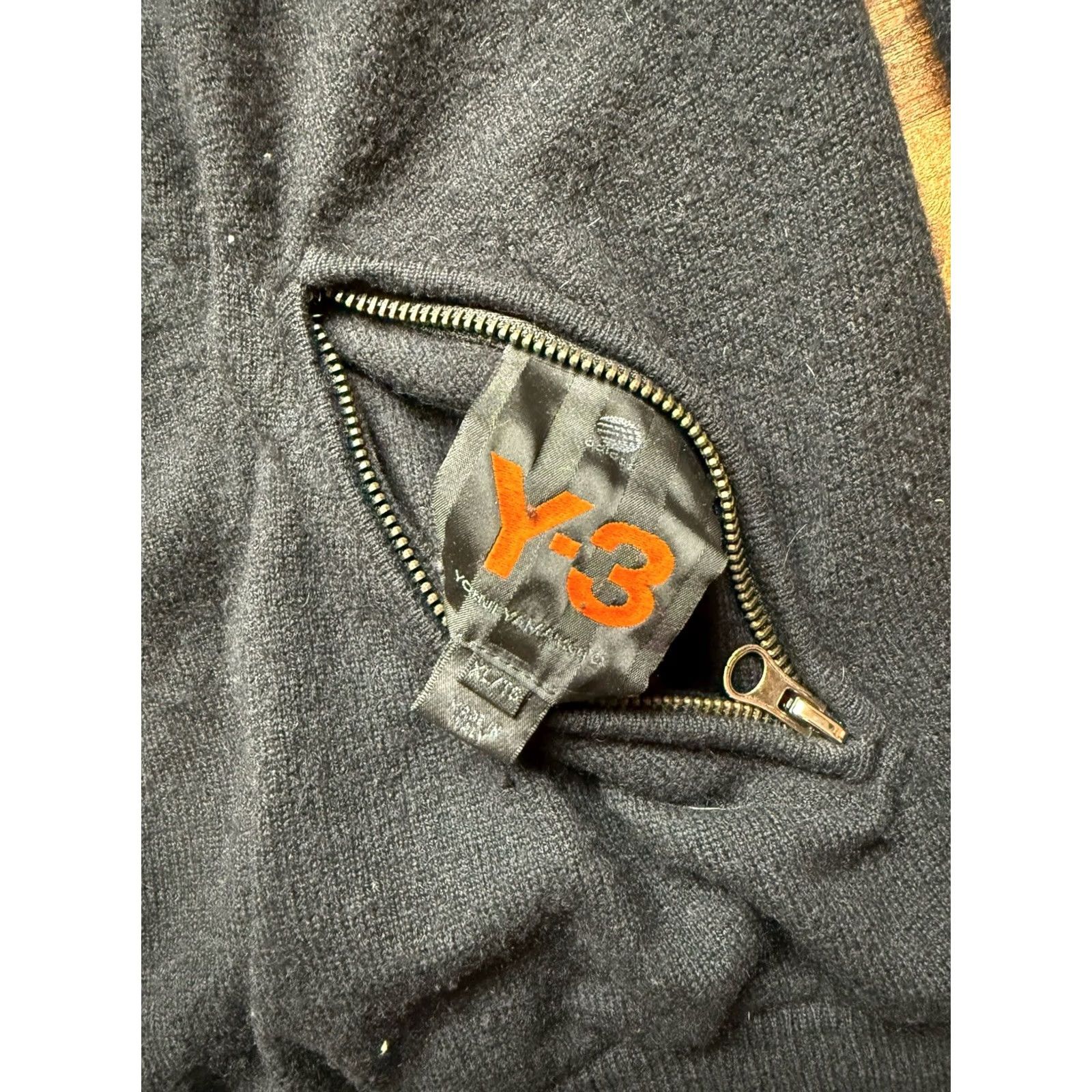 Y-3 Y-3 Yohji Yamamoto 100% Cashmere Reversible Sweater Jacket XL Black Orange Blaze Vintage Men’s Full Zip Size US XL / EU 56 / 4 - 7 Thumbnail