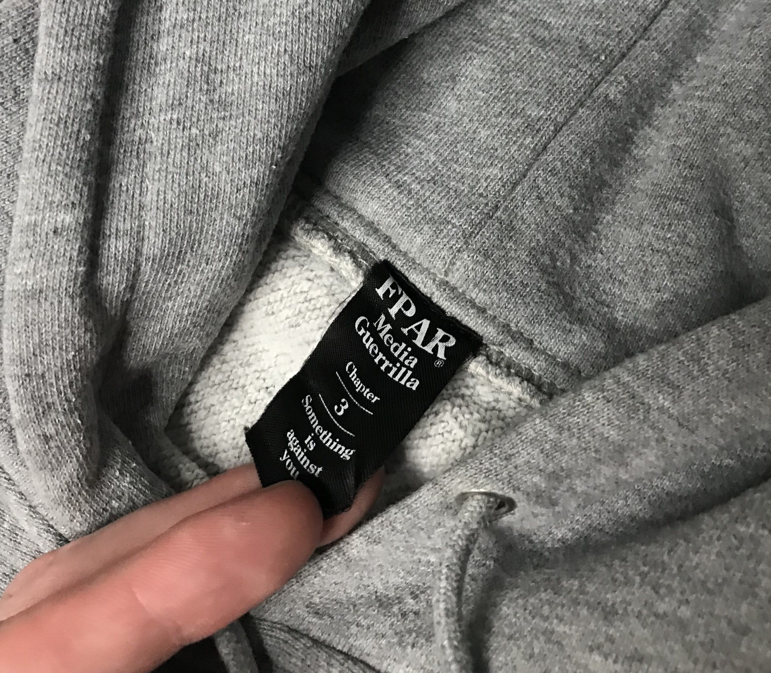 FPAR Fpar Media Guerrilla Mens Hoodie Pullover Sz S Gray Size US S / EU 44-46 / 1 - 8 Thumbnail