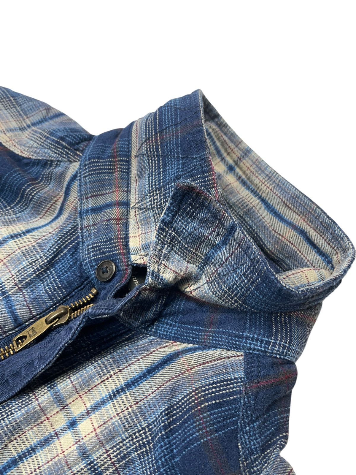 Flannel × Scotch & Soda × Vintage Vintage Scotch & Sode 1/2 Zip Flannel Shirt y2k Size US S / EU 44-46 / 1 - 5 Thumbnail