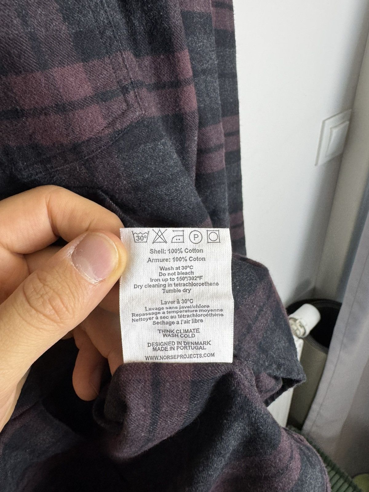 Norse Projects Norse project casual flannel shirt streetwear designer Size US L / EU 52-54 / 3 - 4 Thumbnail