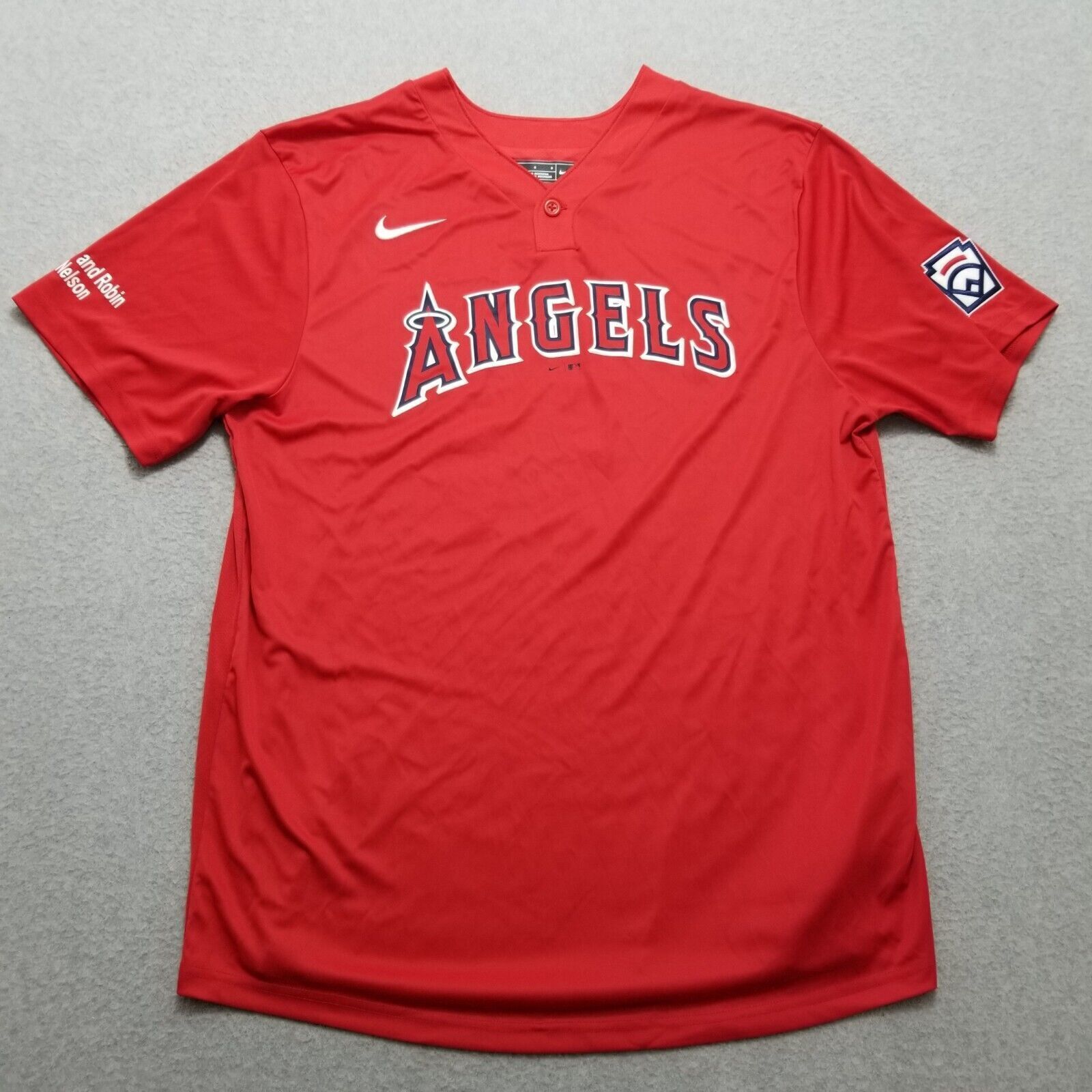 Nike Los Angeles Anaheim Angels Jersey Men Large Red Henley 11 Size US L / EU 52-54 / 3 - 1 Thumbnail