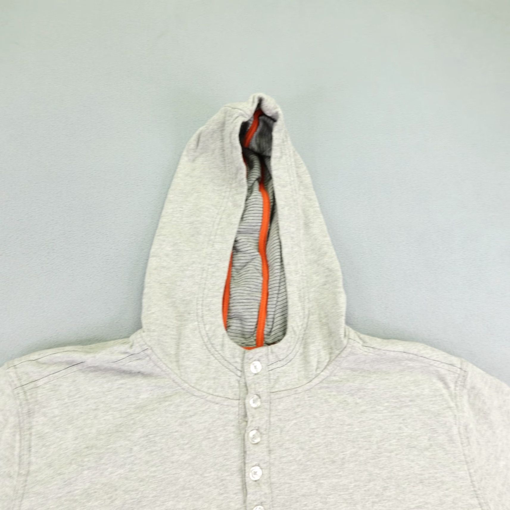 Carbon2Cobalt VINTAGE Carbon 2 Cobalt Hoodie Mens Large Gray Button Up Pullover Sweatshirt Knit High Neck Cotton Spandex Logo Size US L / EU 52-54 / 3 - 2 Thumbnail