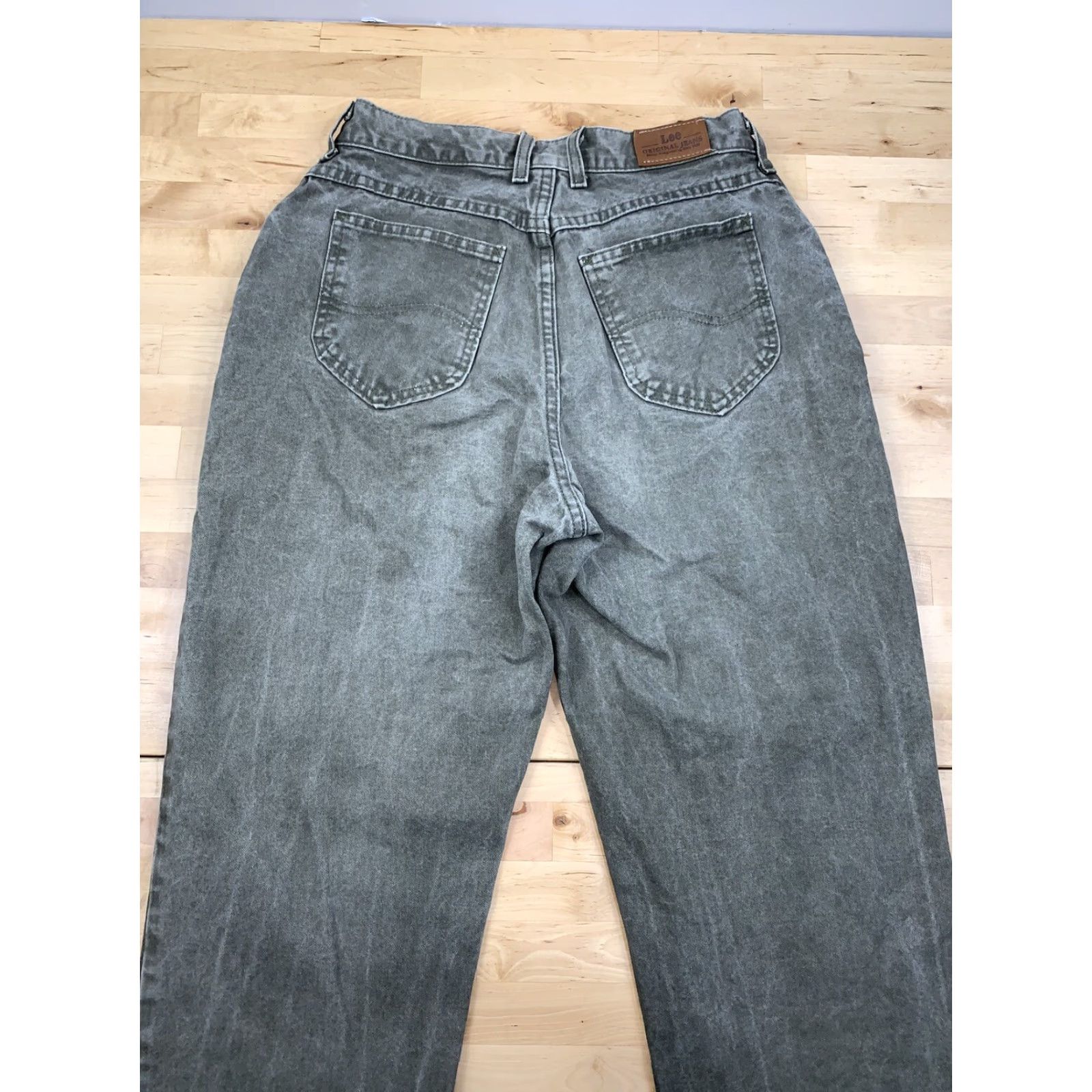 Lee VINTAGE Lee Original Green jeans 100% Cotton 10M Womens Blue 5-Pocket Design Regular Fit High Rise USA Denim Shirt? Size 32" / US 10 / IT 46 - 3 Thumbnail