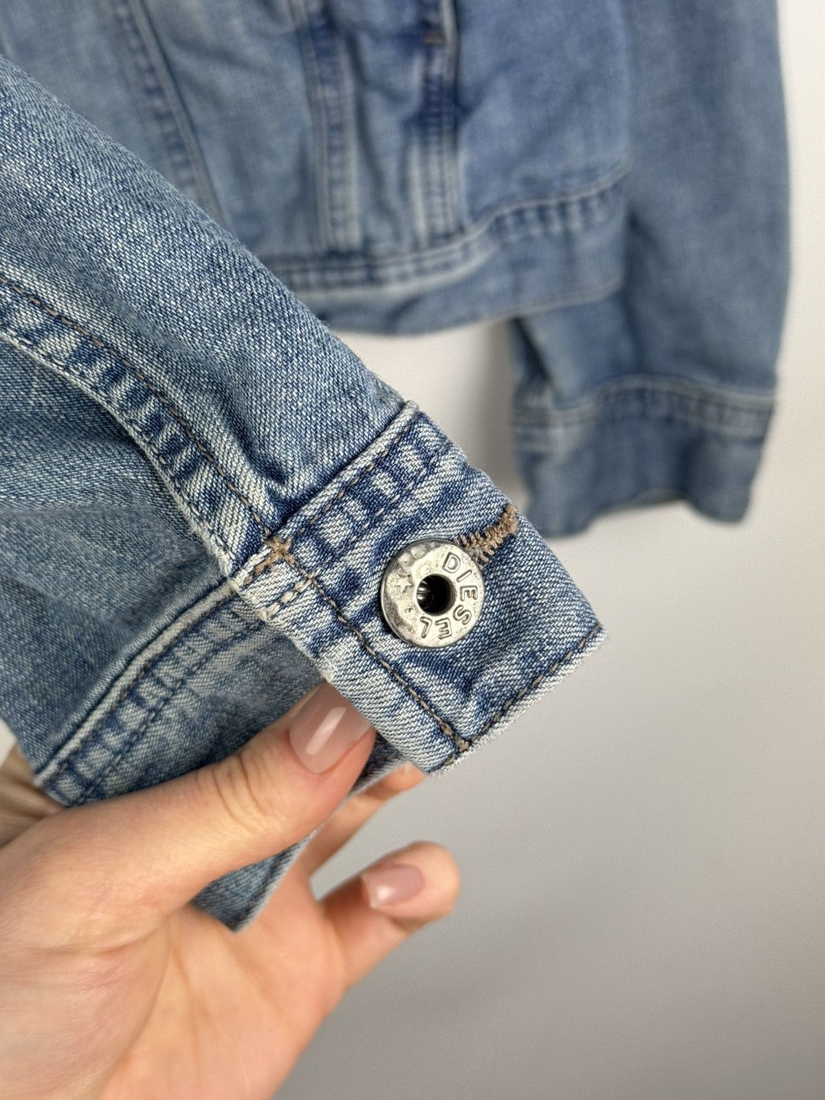 Diesel Diesel Men’s Y2K Denim Trucker Jacket Size M Size US M / EU 48-50 / 2 - 12 Thumbnail
