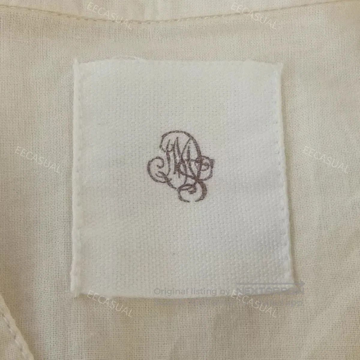 Maison Labiche Beige Embroidered Short Sleeve Shirt. Size S / US 4 / IT 40 - 5 Thumbnail