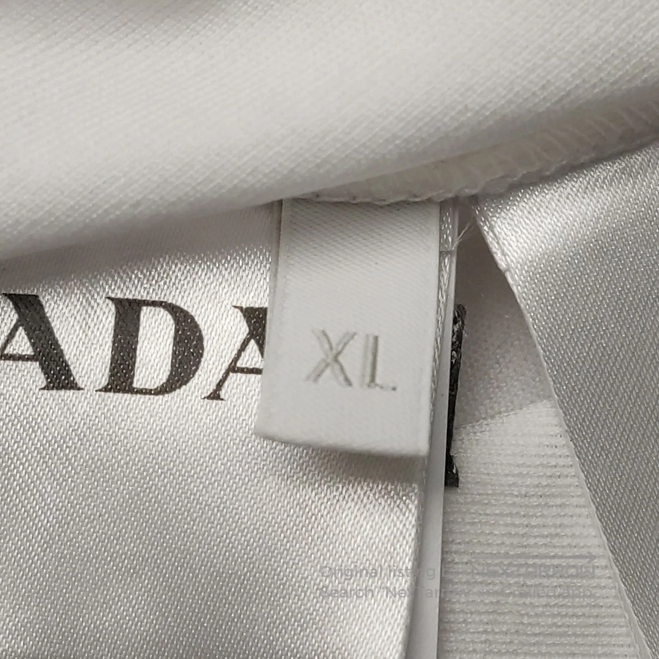 Prada Prada XL Cotton Crew Neck Triangle Logo T. Size US XL / EU 56 / 4 - 4 Thumbnail