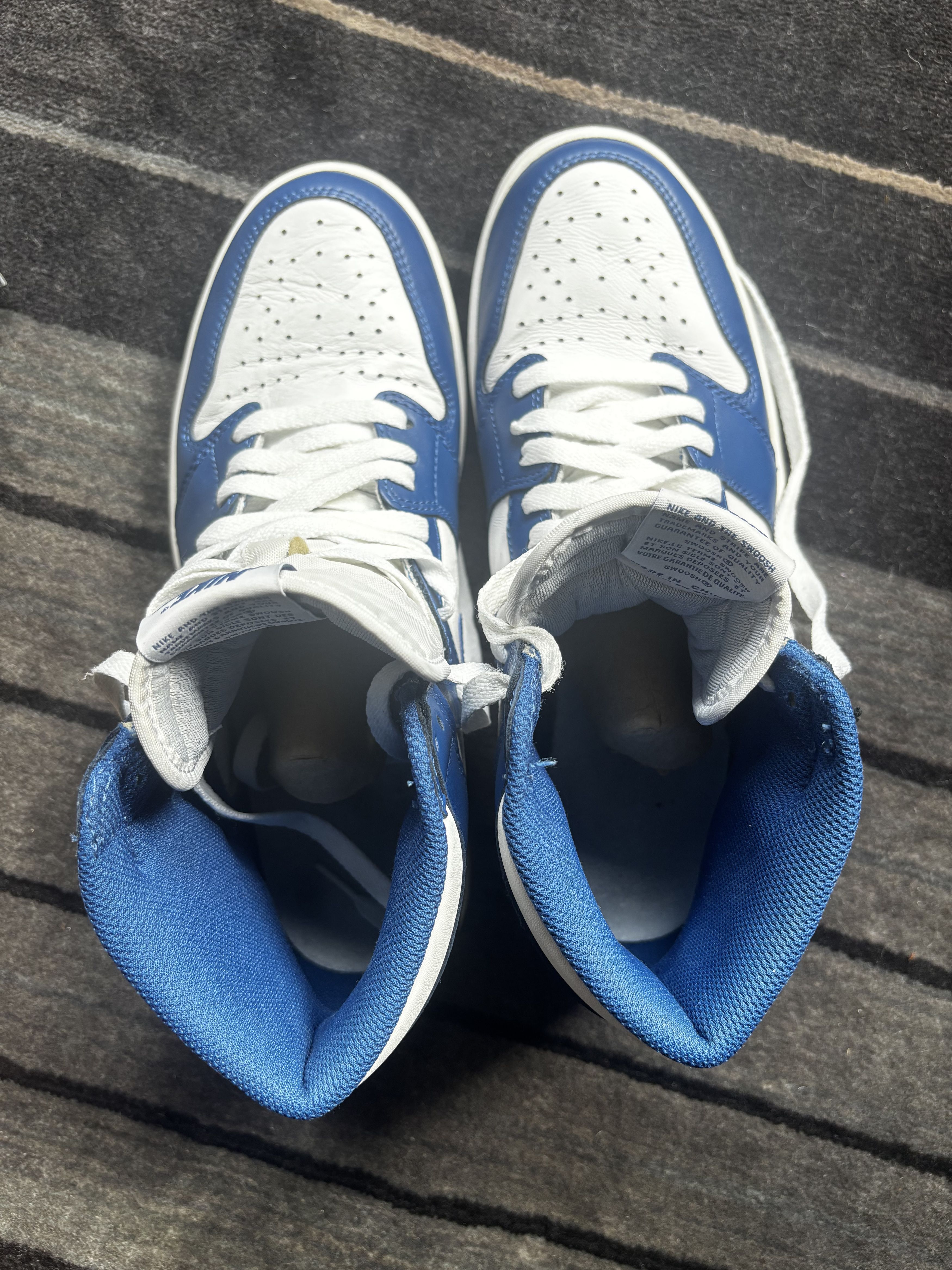 Jordan Brand Nike Air Jordan 1 Retro High Storm Blue 2016 US10.5/EU44.5 Size US 10.5 / EU 43-44 - 6 Thumbnail