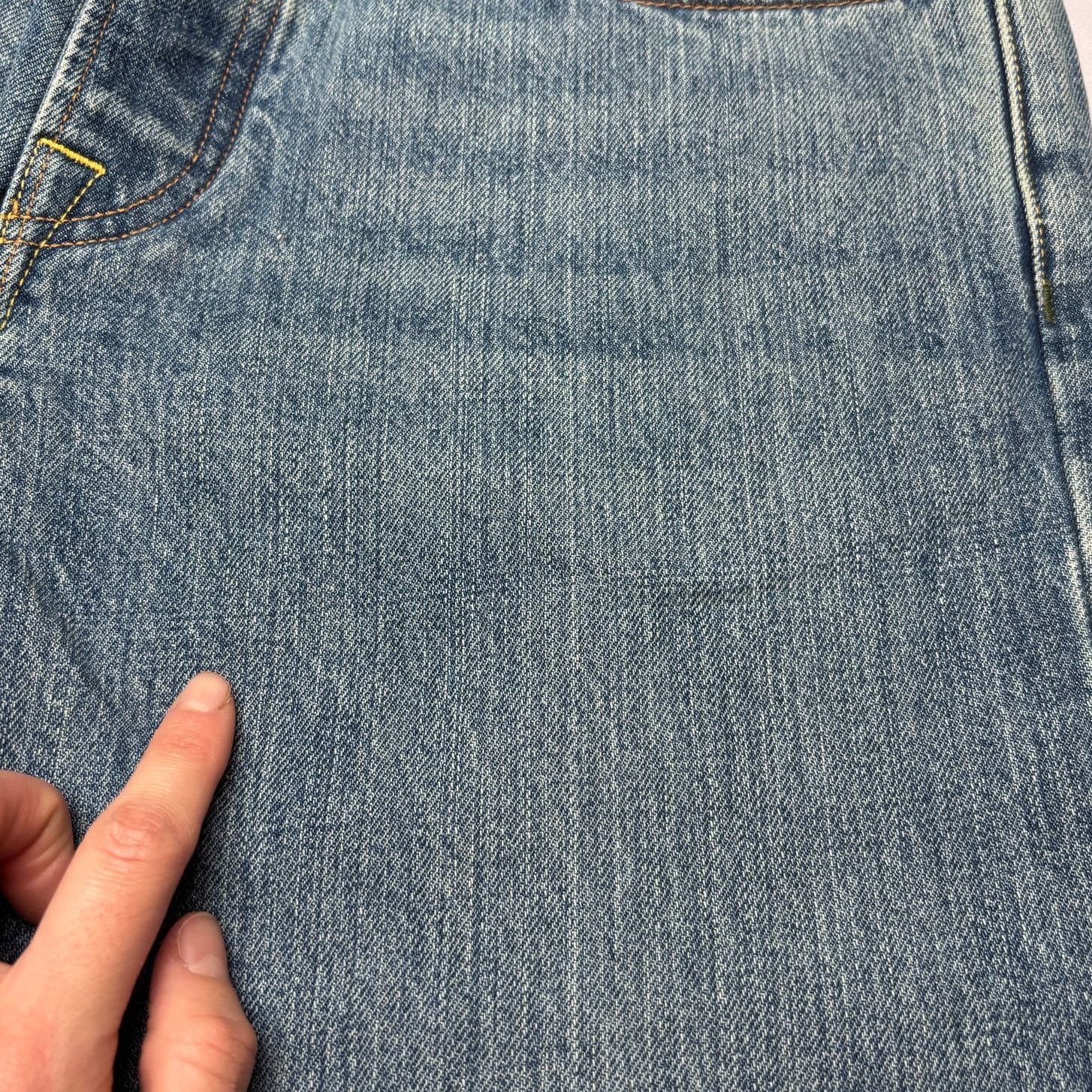 Sid Mashburn $175 Sid Mashburn Slim Straight Jeans 33x32 Made in USA Size US 33 - 9 Thumbnail