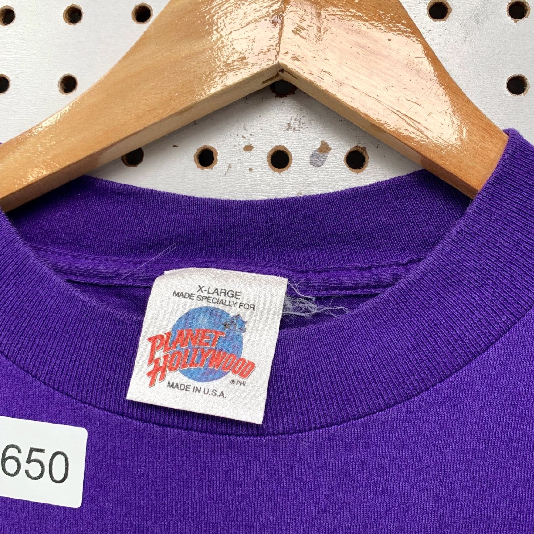 Planet Hollywood VINTAGE Planet Hollywood Shirt Mens XL Purple 90s Graphic Made USA Size US XL / EU 56 / 4 - 5 Thumbnail