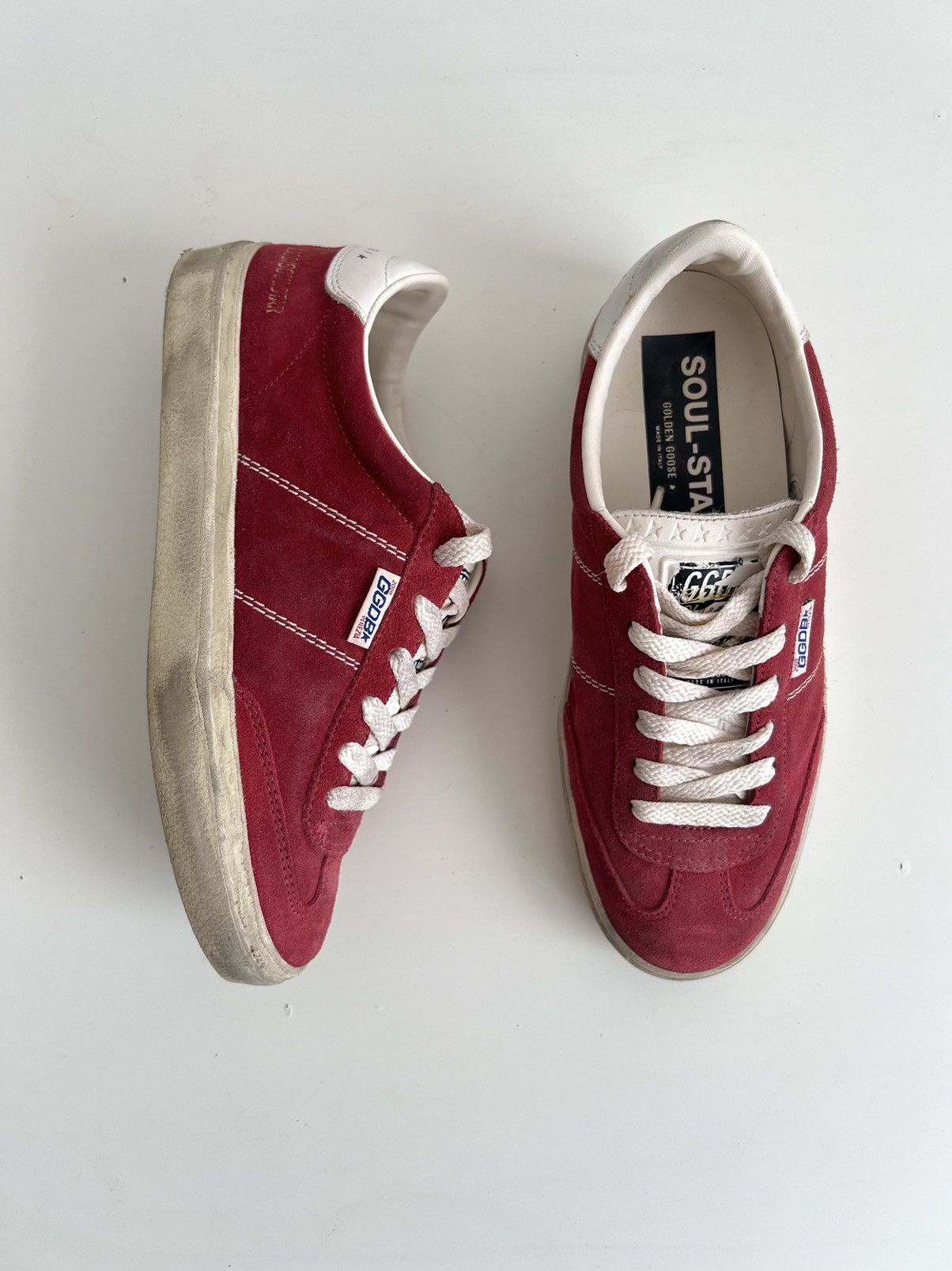 Golden Goose Golden Goose Soul Star Dark Red/Milk Sneakers Size US 8.5 / IT 38.5 - 11 Thumbnail
