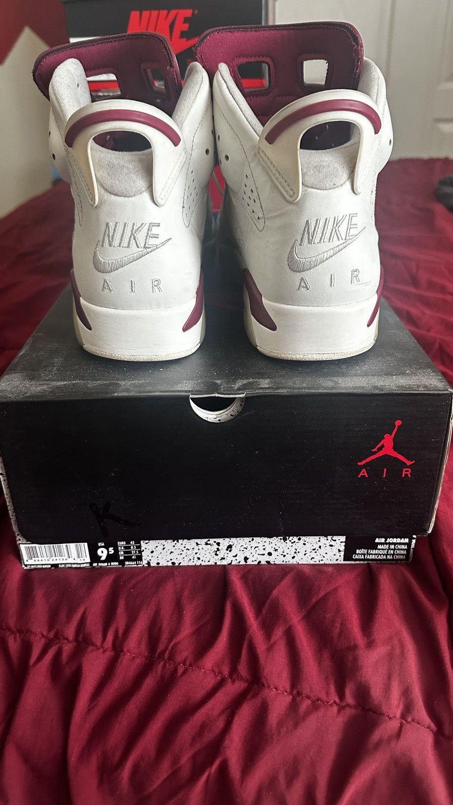 Jordan Brand Jordan 6 Maroon Size US 9.5 / EU 42-43 - 1 Thumbnail