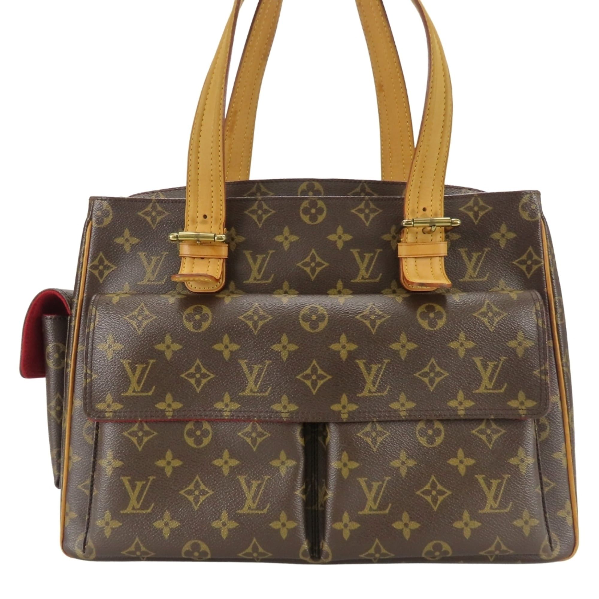 Louis Vuitton Multiply Cite Tote Bag M51162 Monogram Tanned Leather Brown Women's LOUIS VUITTON