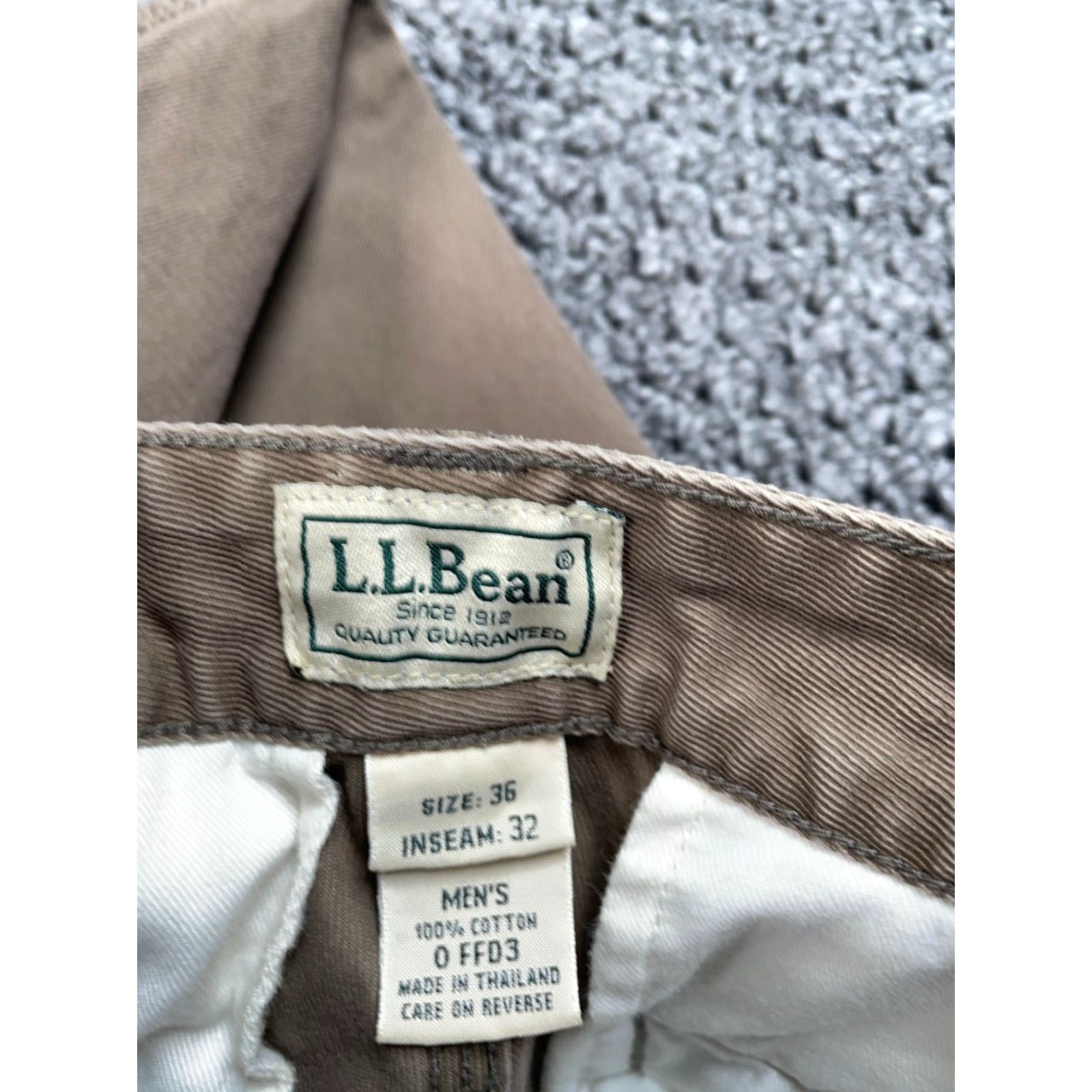Vintage L.L. Bean Pants Men 34 x 31 Brown Canvas Straight Leg Workwear Mens Outdoor Size US 34 / EU 50 - 3 Thumbnail