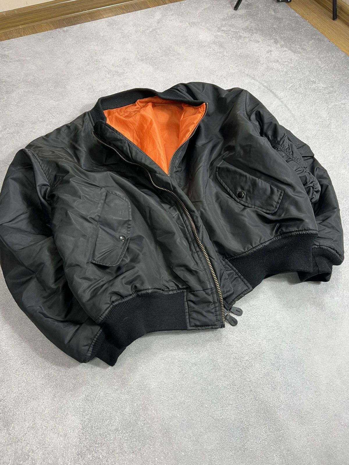 Japanese Brand VTG Raf Simons Style Japanese MA-1 Oversize Bomber Jacket Size US XL / EU 56 / 4 - 5 Thumbnail