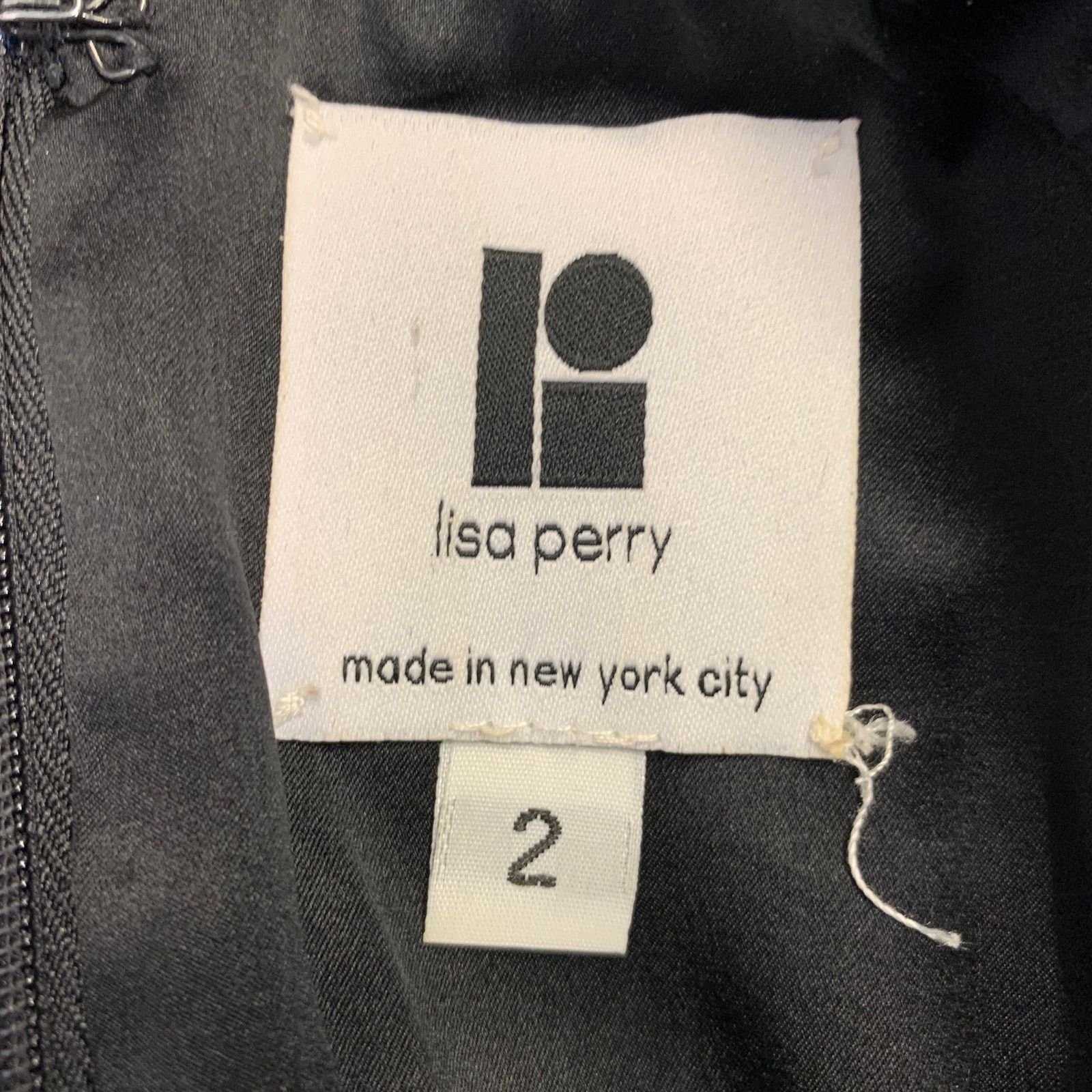 Other LISA PERRY Black Cream Wool Circles Short Sleeve Dress Size XS / US 0-2 / IT 36-38 - 4 Thumbnail