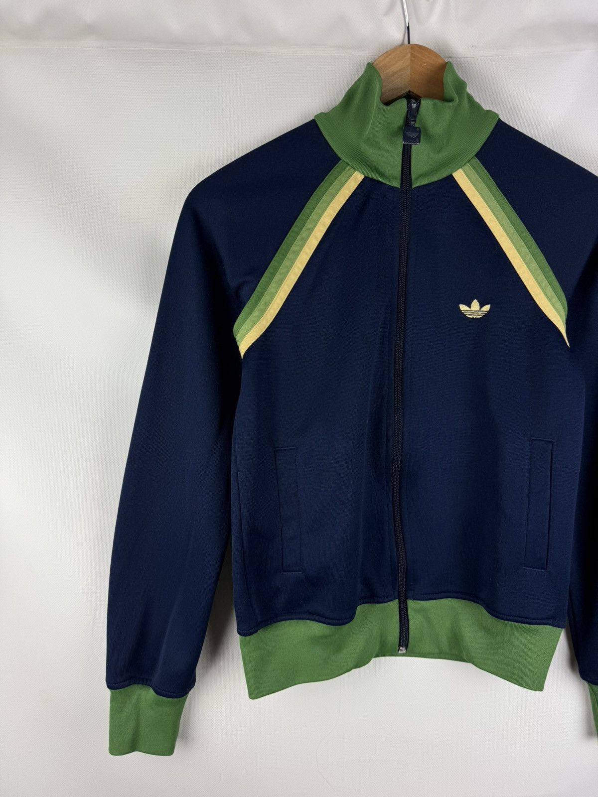 Adidas Adidas Originals VTG Trefoil Logo Full ZipTrack Top Jacket Size S / US 4 / IT 40 - 2 Thumbnail