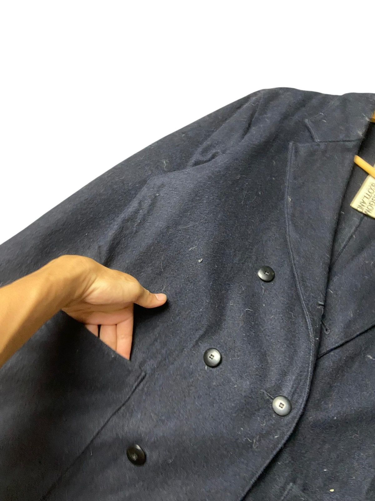 Japanese Brand T.W.W Glassgow Scotland Double Breasted Coat (156) Size US S / EU 44-46 / 1 - 3 Thumbnail
